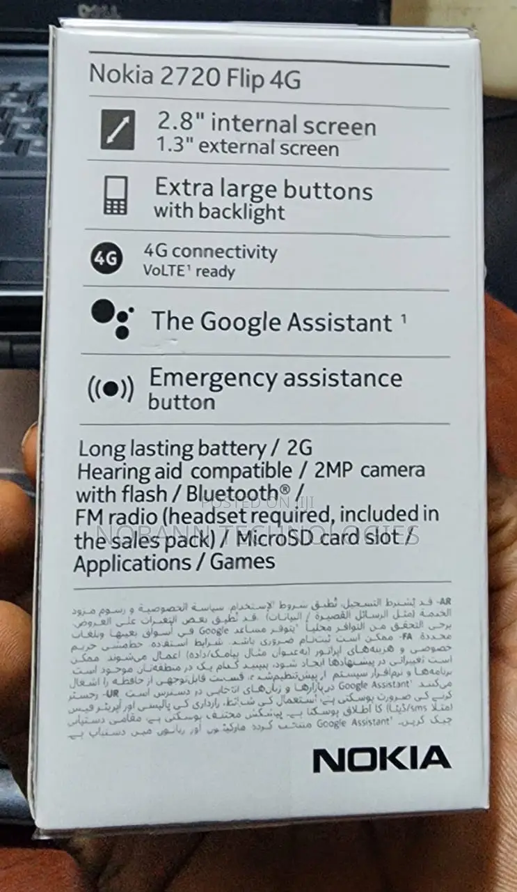 New Nokia 2720 Flip 512 GB Gray