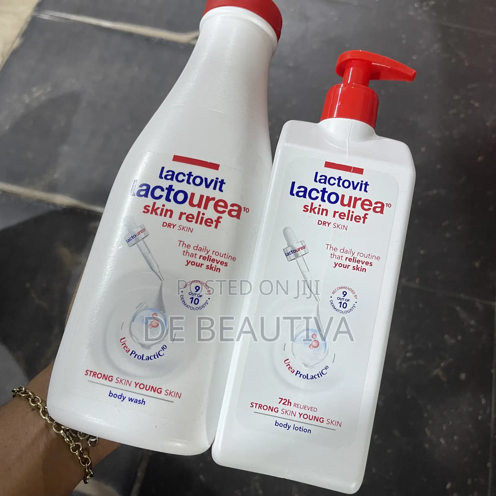 Lactovit Lactourea Skin Relief Body Wash Body Lotion Set