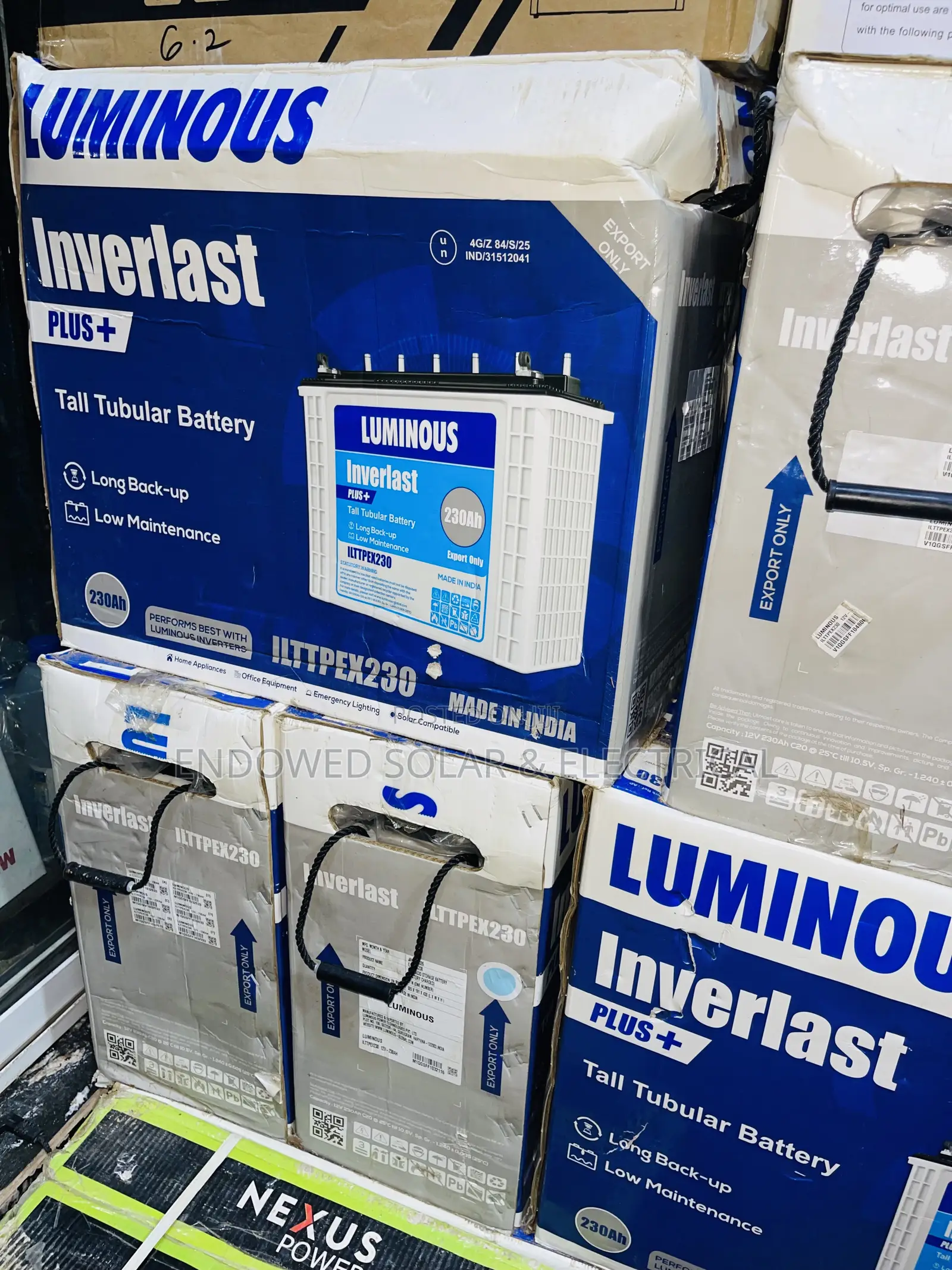 230ah 12v Luminous Tubular Batteries Are Available