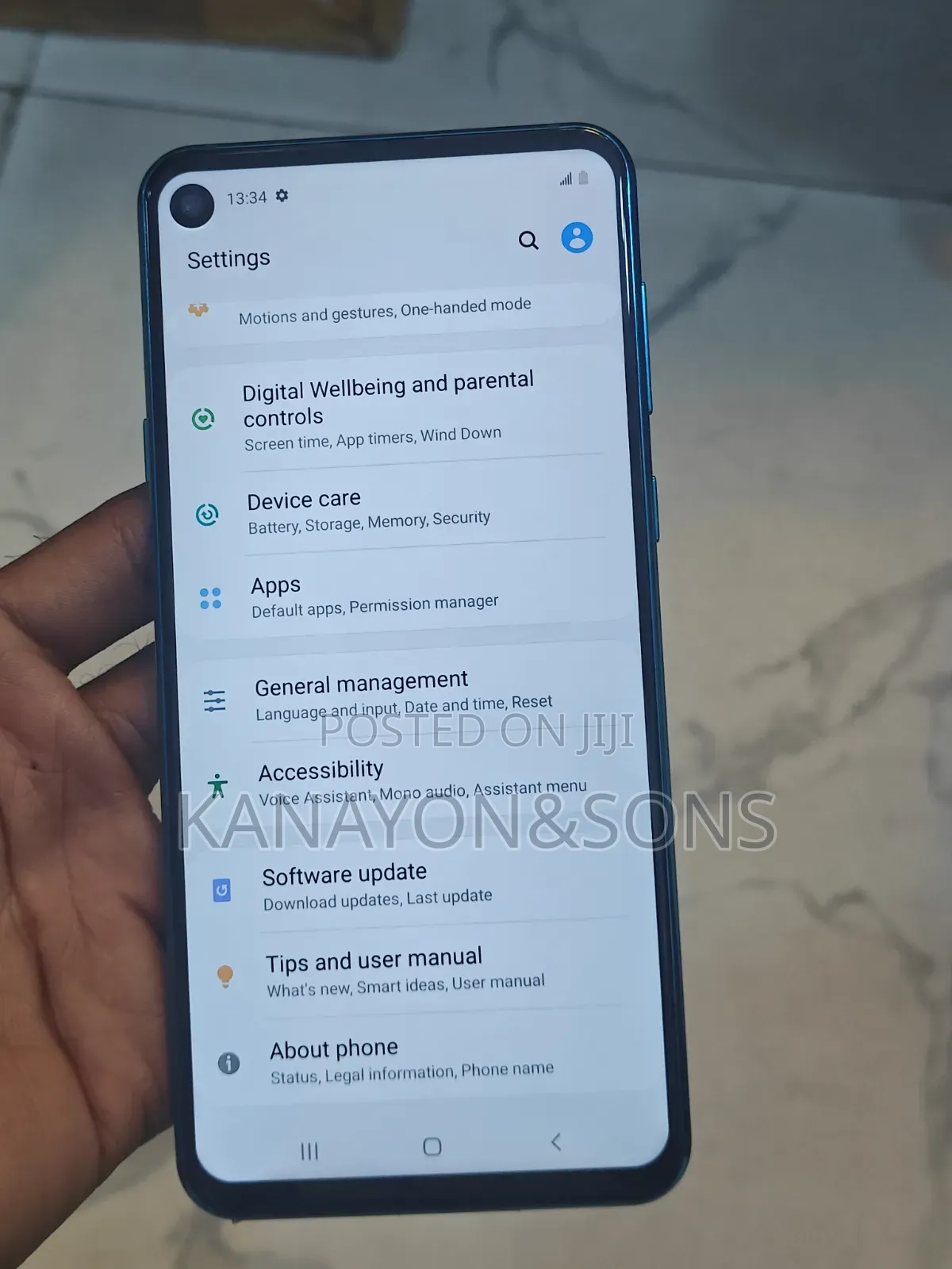 Samsung Galaxy A8S 128 GB Blue