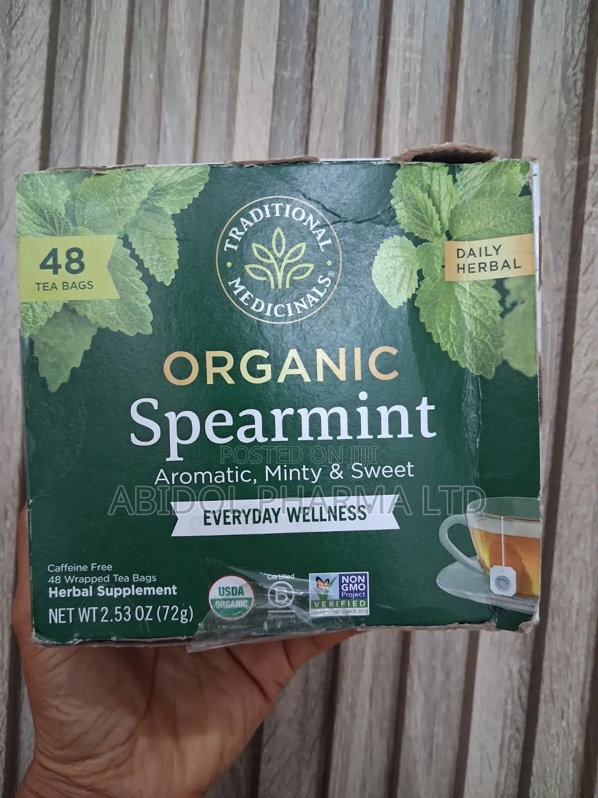 Traditional Medicinals Organic Spearmint Tea 48 Bags
