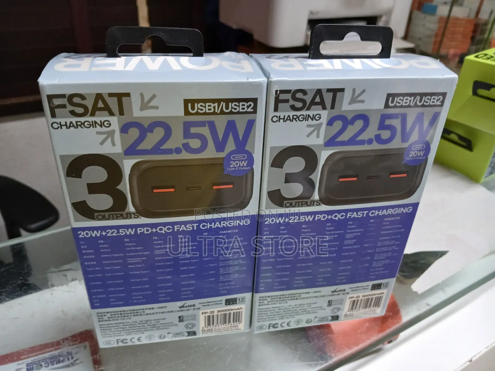 Remax - Fp-22 30000mah Pilot Series Pd+Qc Fast Charging Power Bank