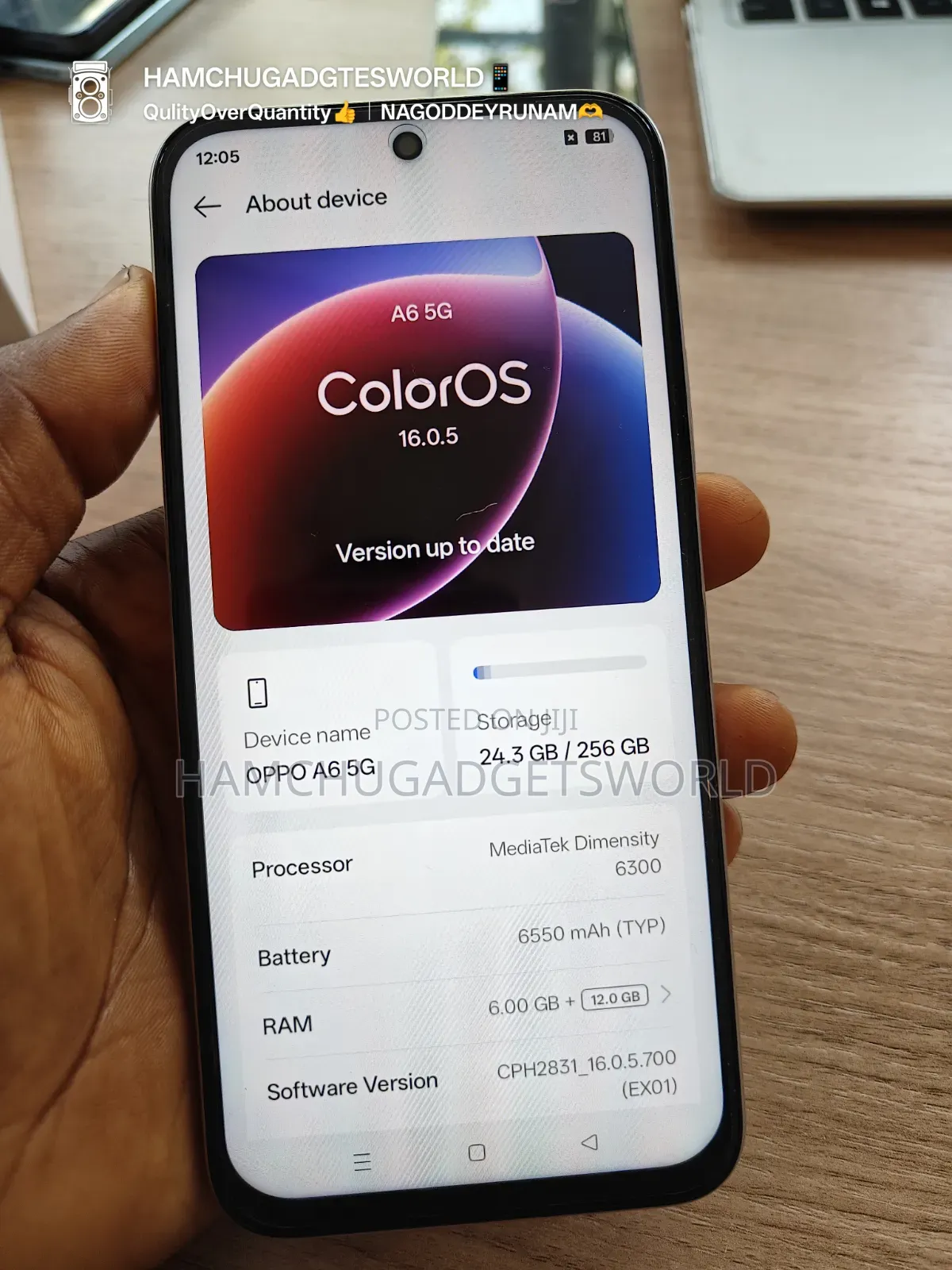 Oppo A6 5G 256 GB Gold