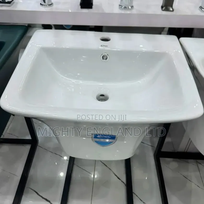 White Ceramic Wall-Mounted Basin