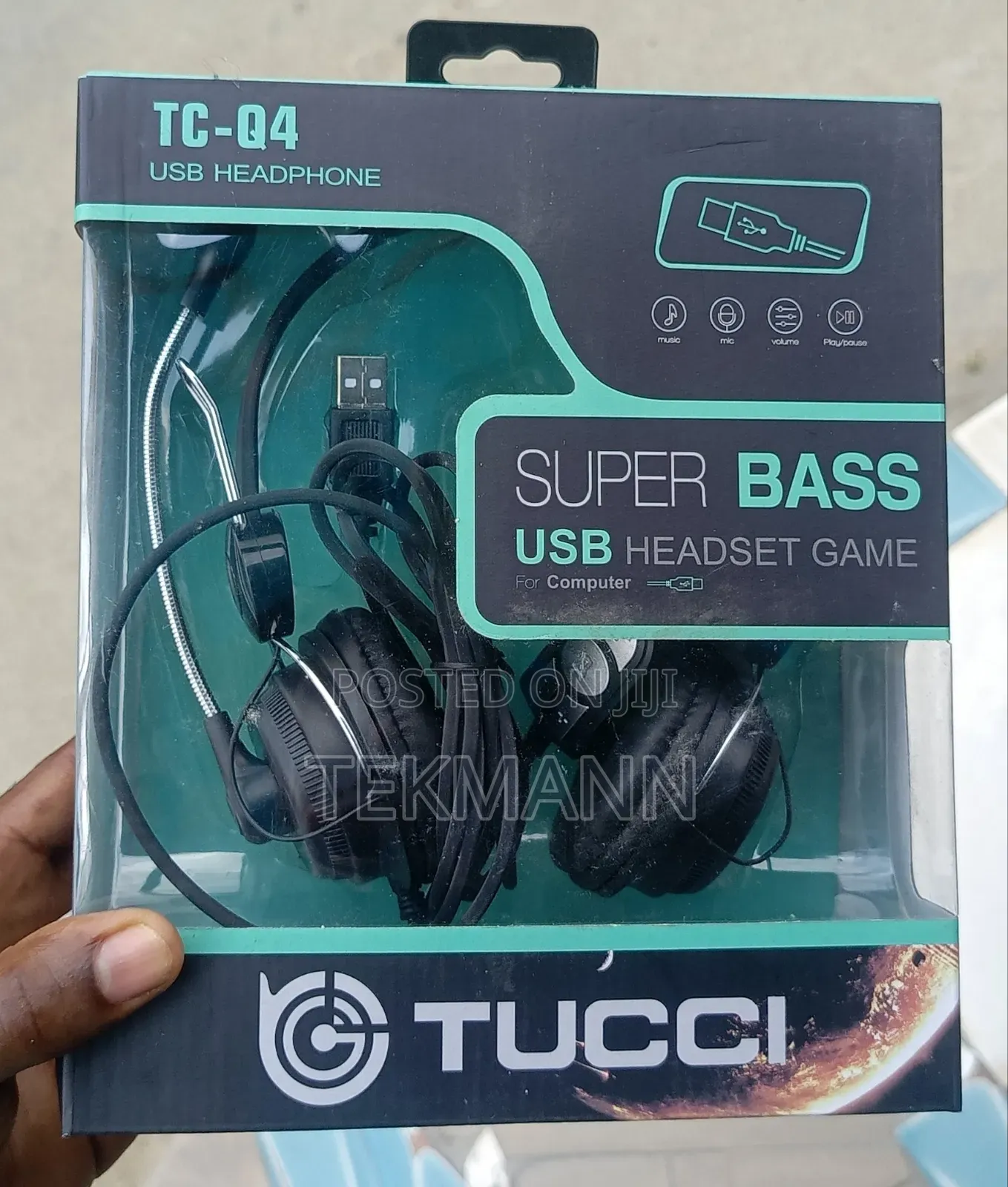 Tucci Tc-Q4 Usb Gaming Headset With Microphone – For Pc Laptop