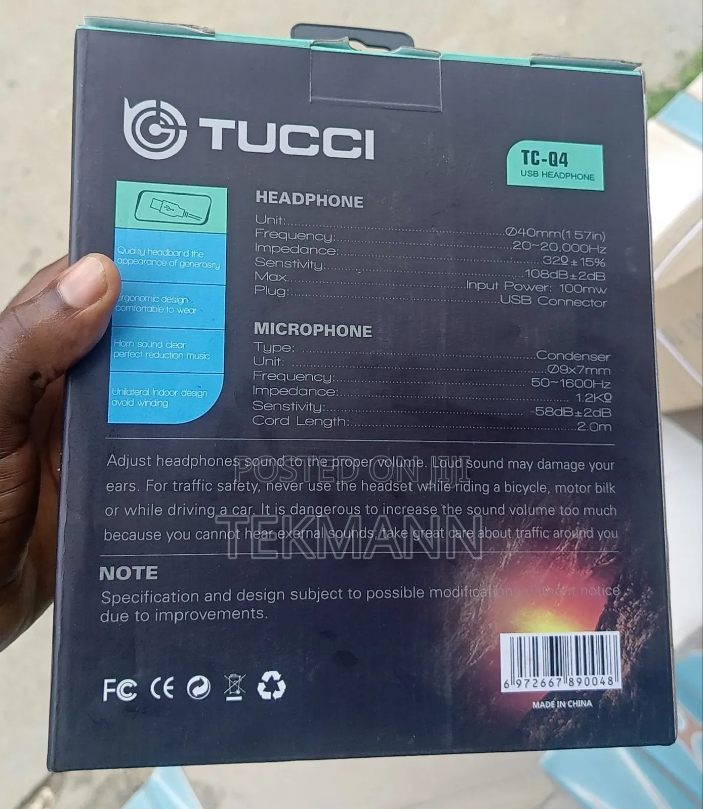 Tucci Tc-Q4 Usb Gaming Headset With Microphone – For Pc Laptop