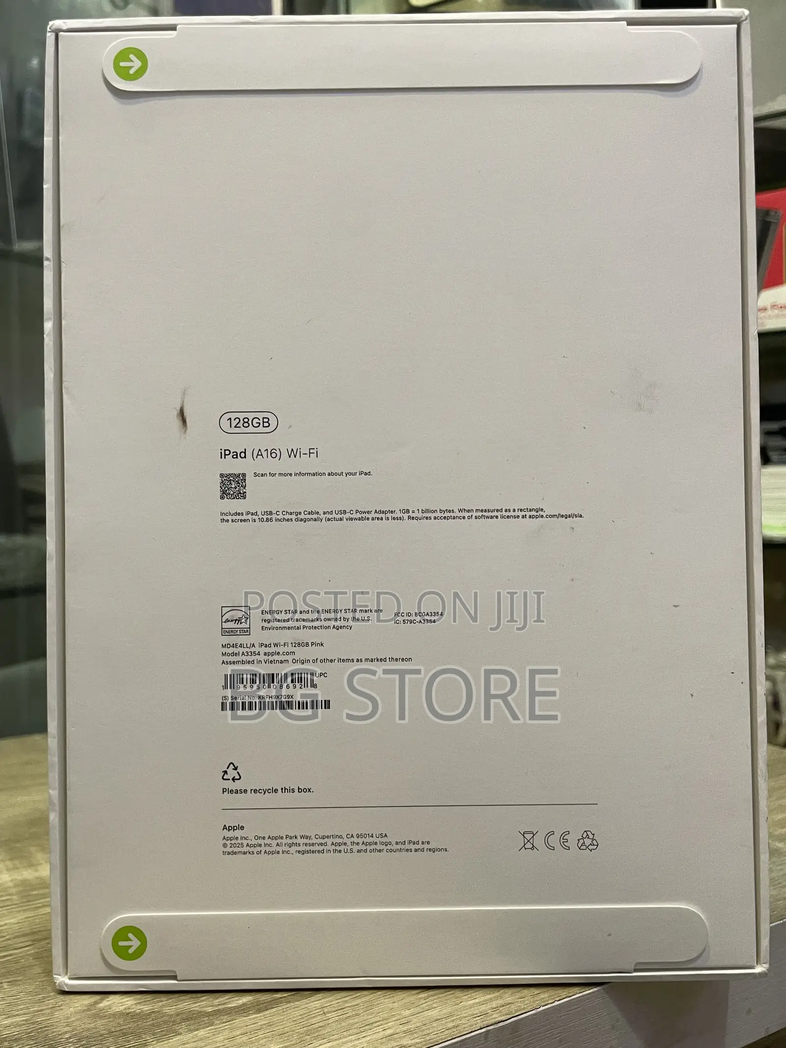 New Apple iPad (2025) 128 GB Pink
