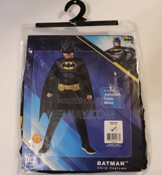 Batman Constume for Children. (Available for All Ages)
