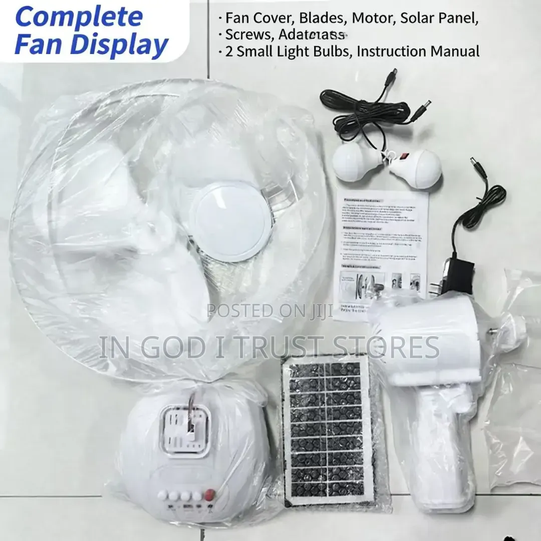 Modern 12 Inch Solar Fans Large Battery High-Quality Usb Oem/Odm Fan