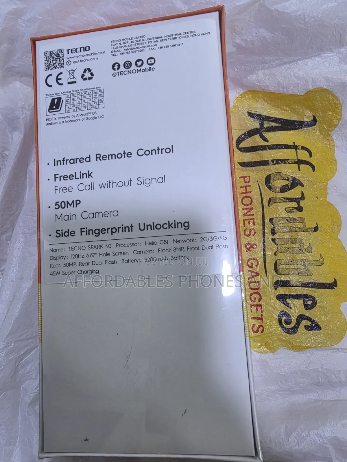 New Tecno Spark 40 128 GB Black