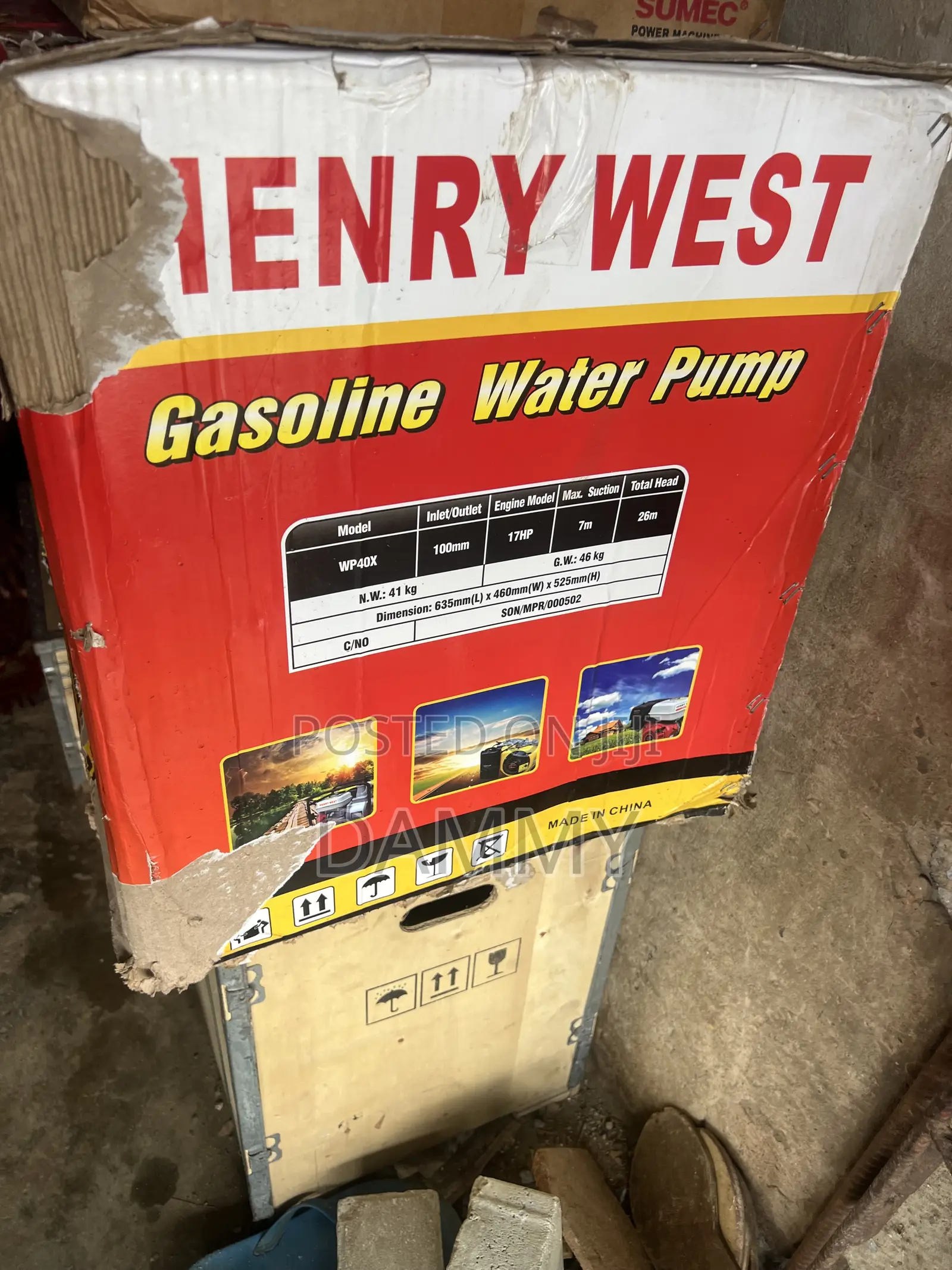 Henry West Wp40x 4-Inch Gasoline Water Pump