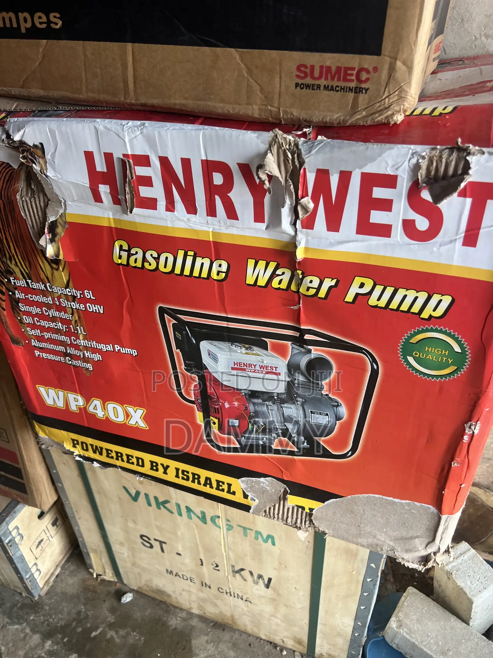 Henry West Wp40x 4-Inch Gasoline Water Pump