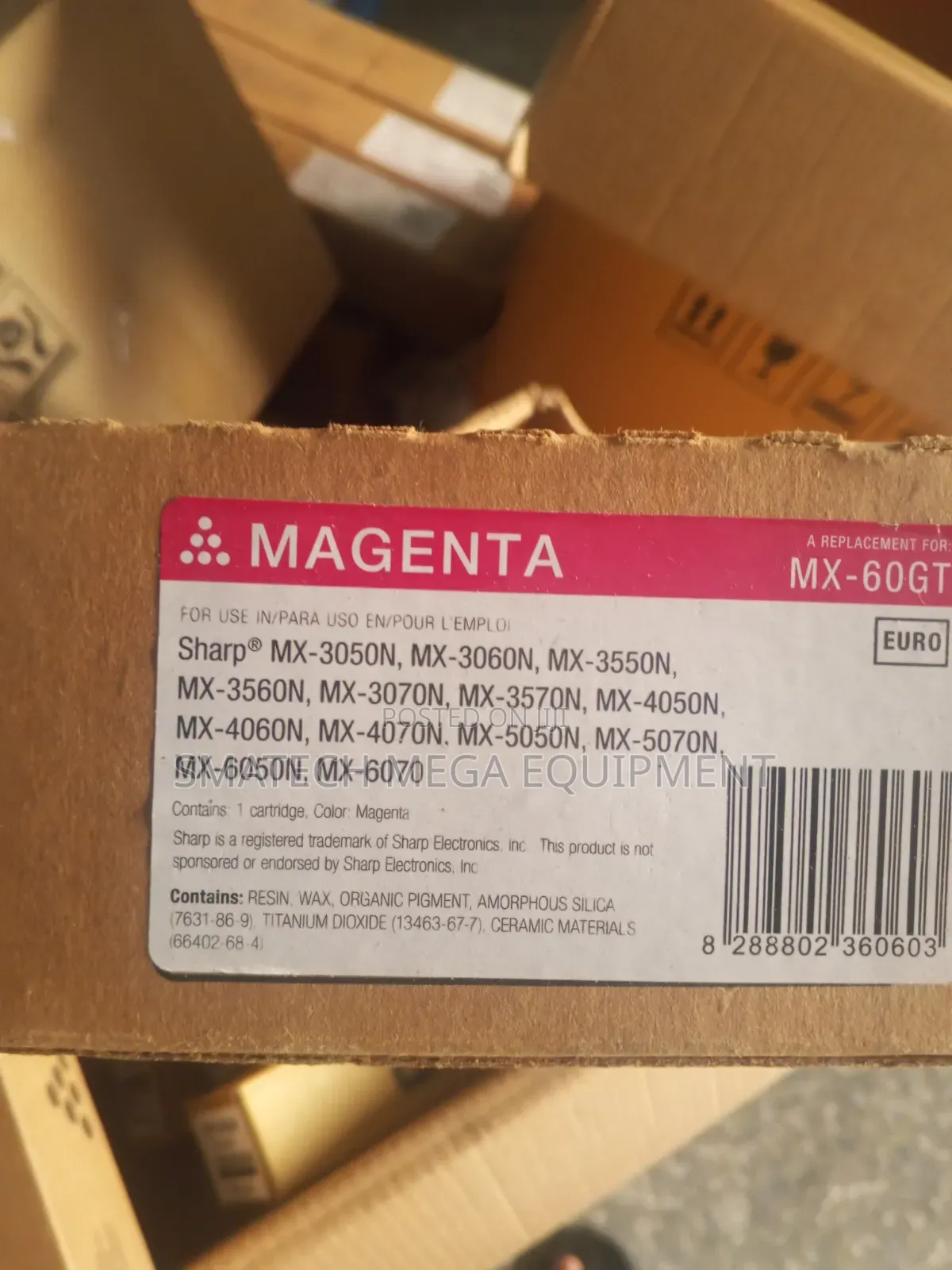 Mx60gt/Mx61gt Sharp Toner for Use in Mx5050mx3071mx5071mx6070mx4070mx3