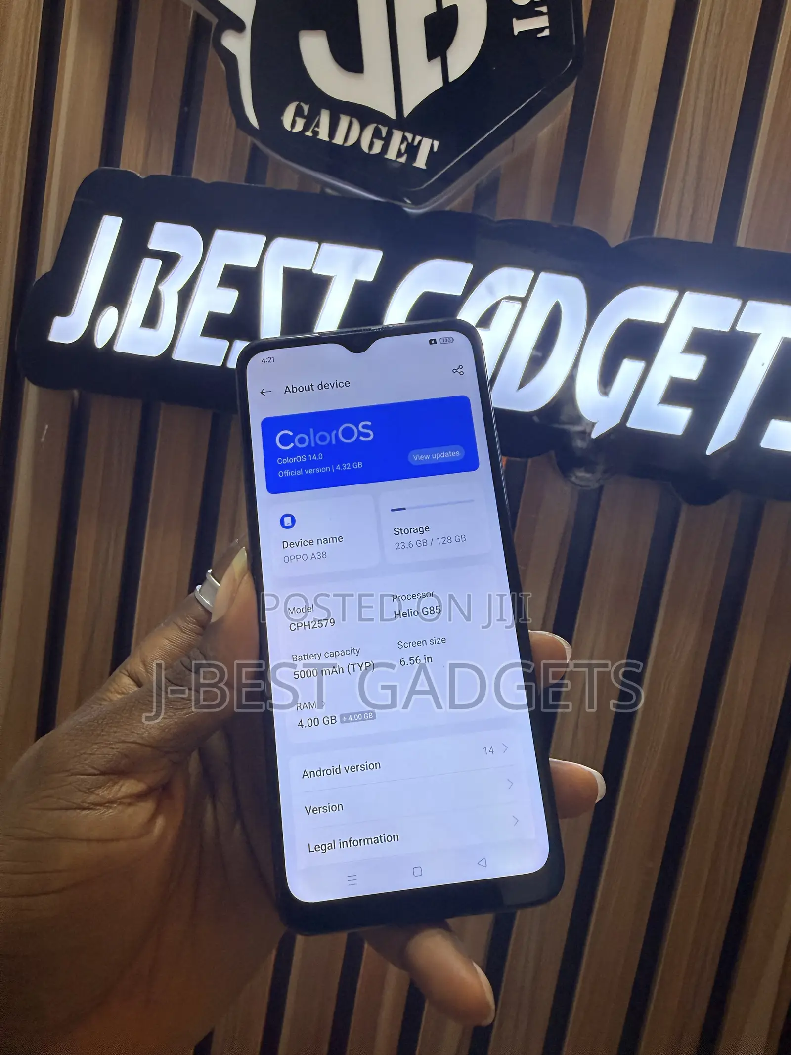 Oppo A38 128 GB Black