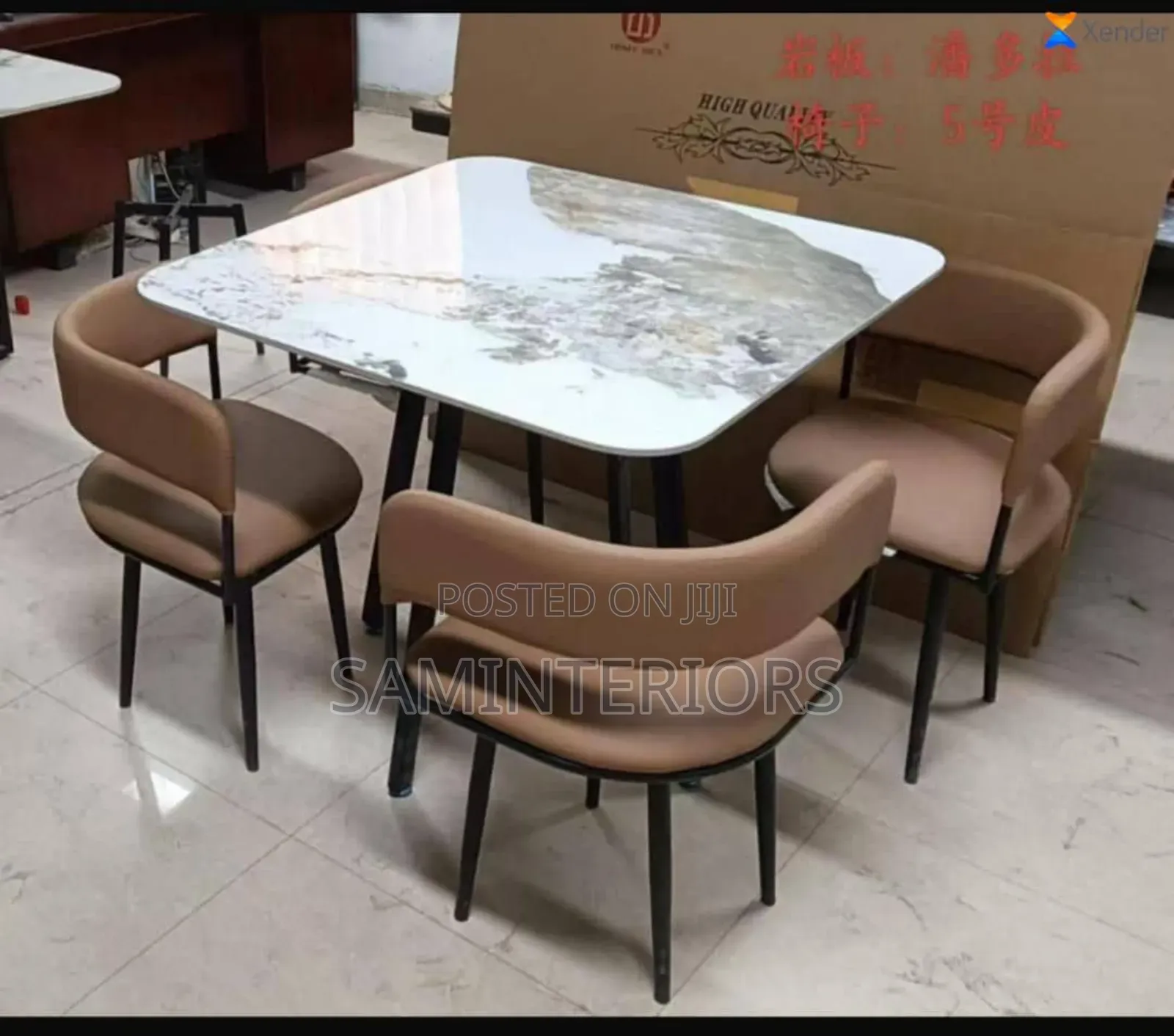 Newly Designed Dining Set by Four Chairs