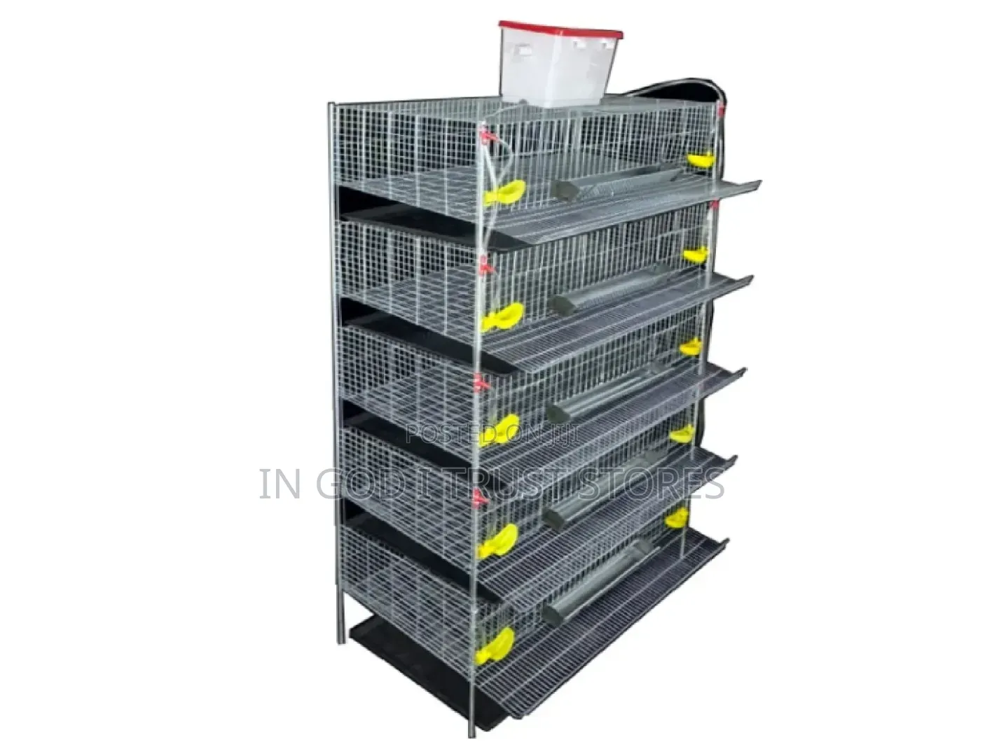 5 Tiers 360 Quail Cage With Feeder Drinker Manure
