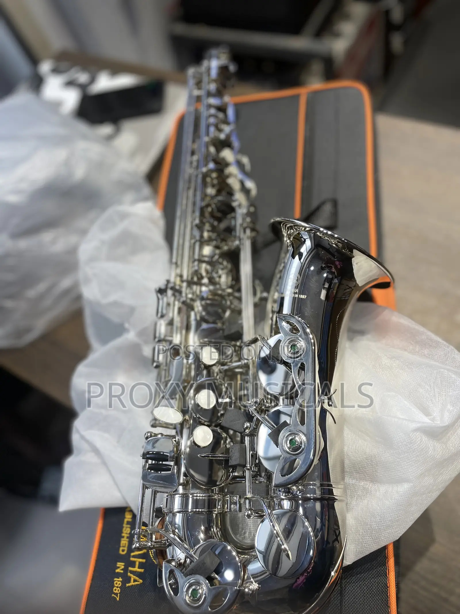 Professional Yamaha Silver Alto Saxophone
