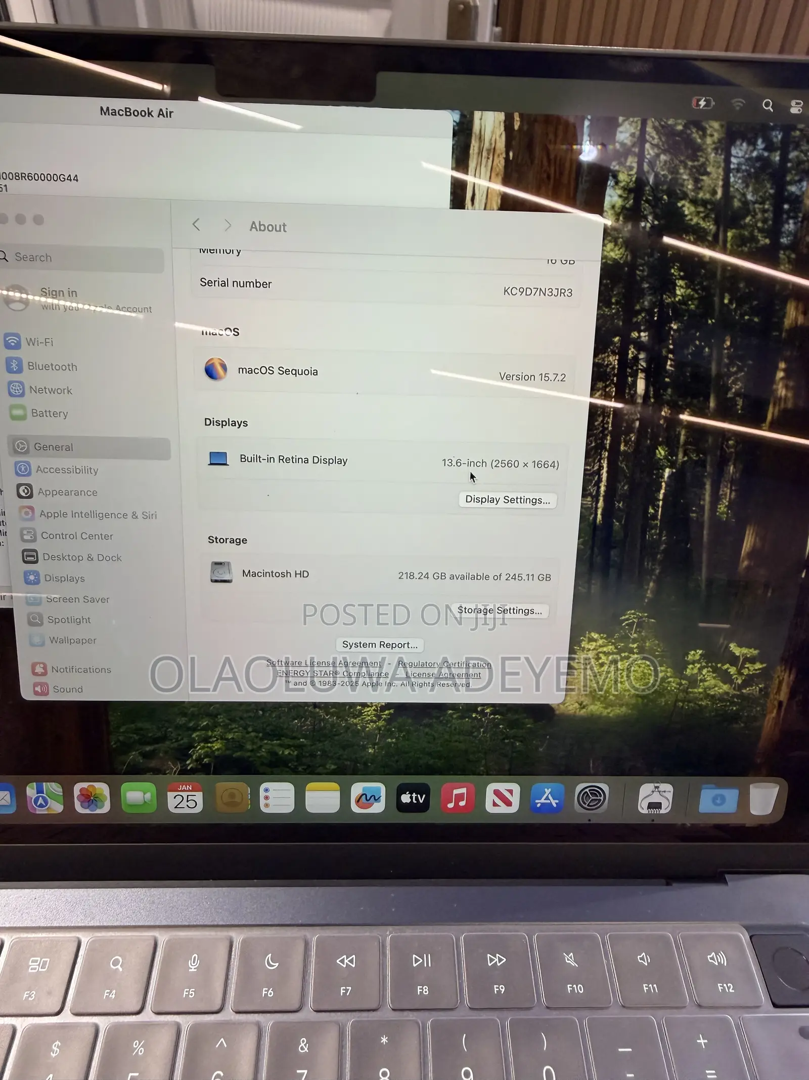 Laptop Apple MacBook Air 2025 M4 16GB Apple M4 SSD 256GB