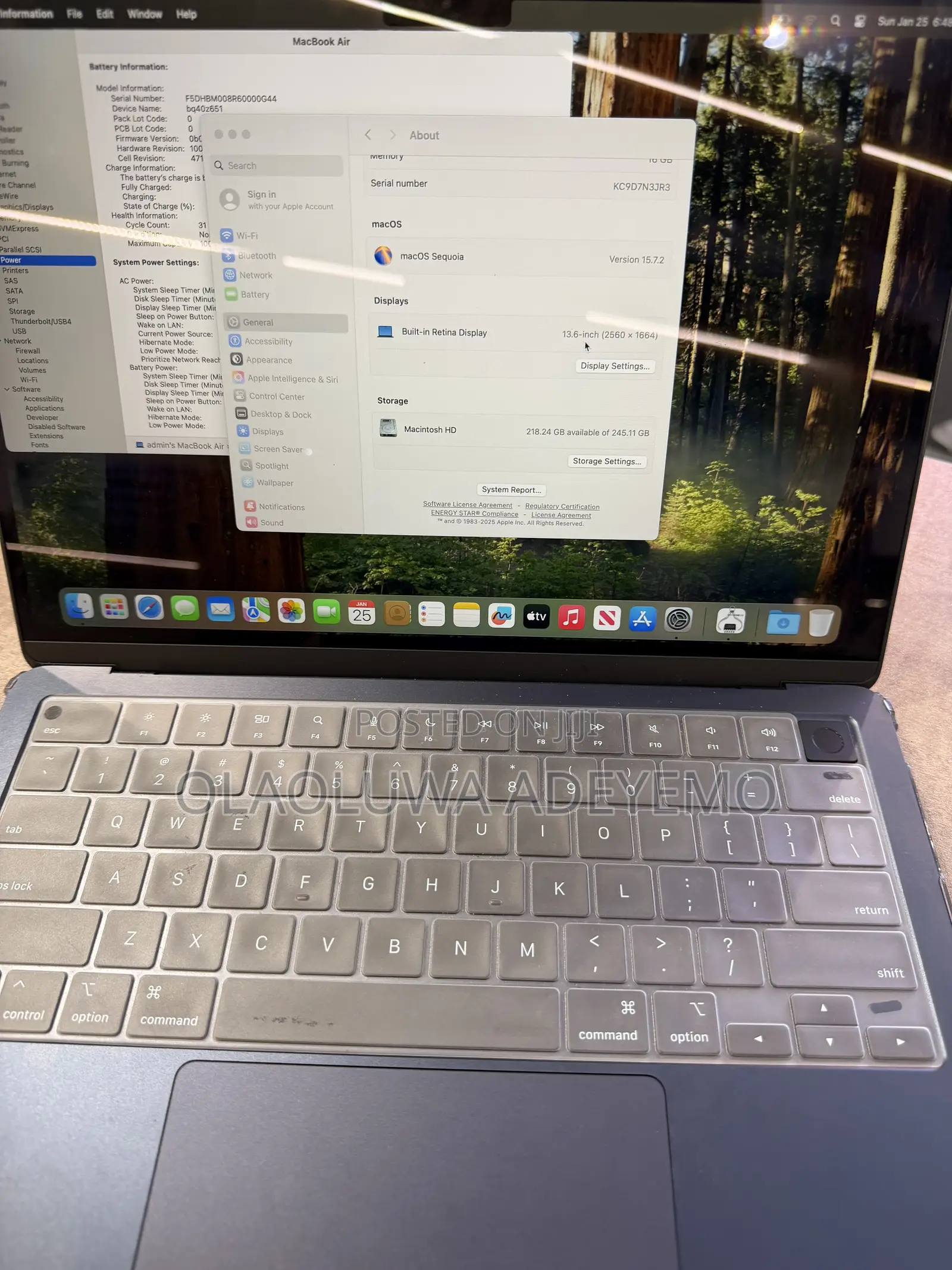Laptop Apple MacBook Air 2025 M4 16GB Apple M4 SSD 256GB