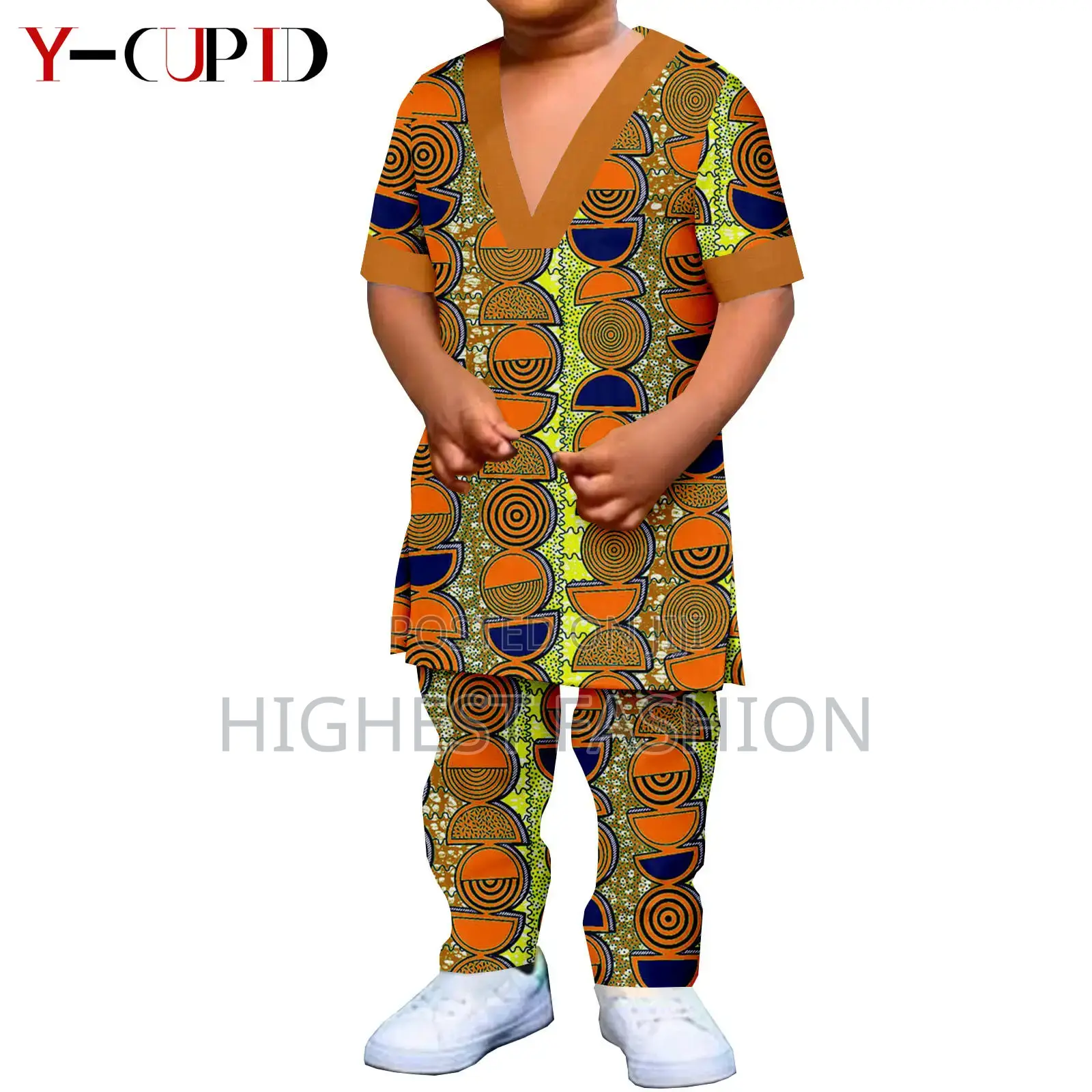 Short Sleeve Deep v-Neck Shirt and Pant