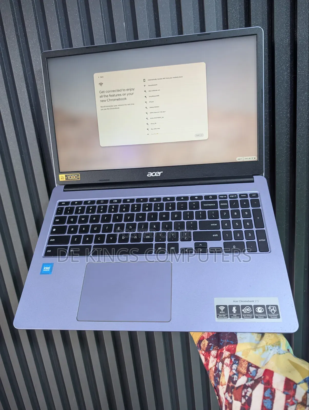 Laptop Acer Chromebook 15 4GB Intel Pentium SSD 60GB
