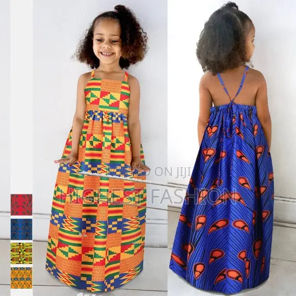 Backless African Long Maxi Dress