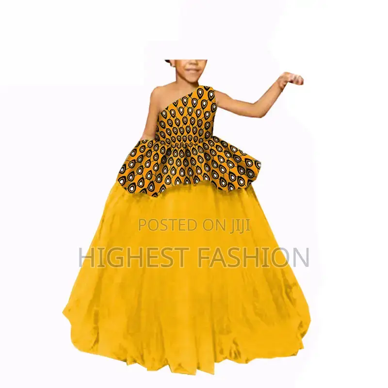 Ankara One Hand Ball Gown