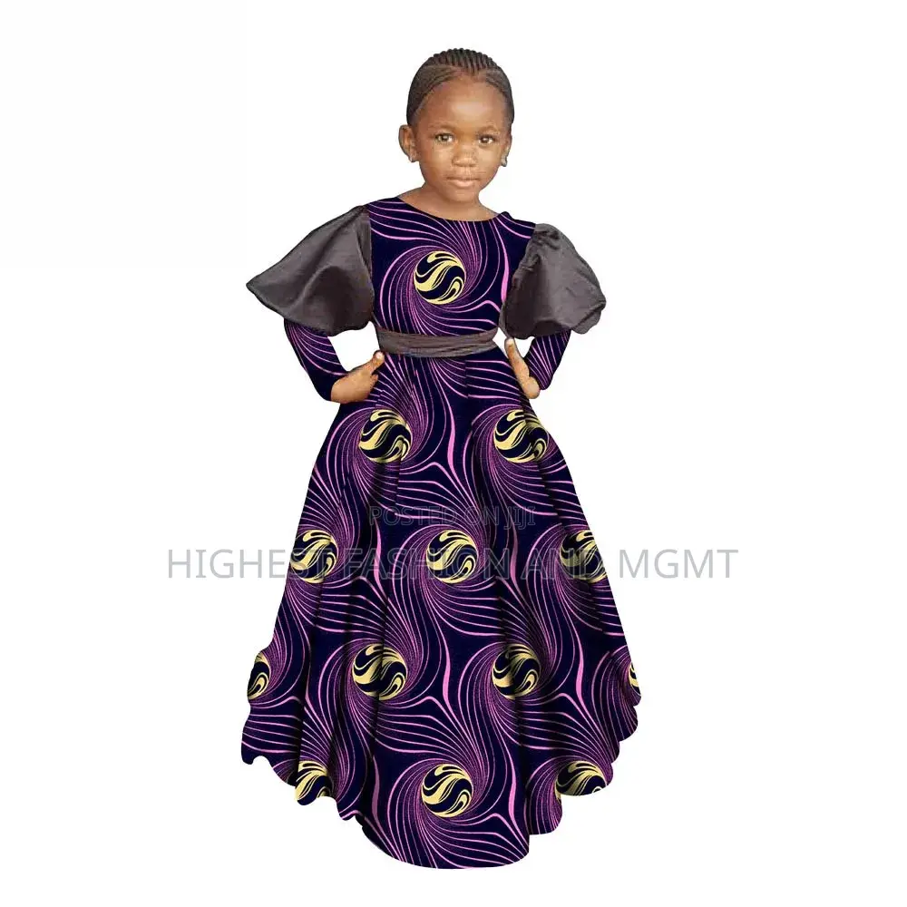 Print Long Sleeve Loose Dress