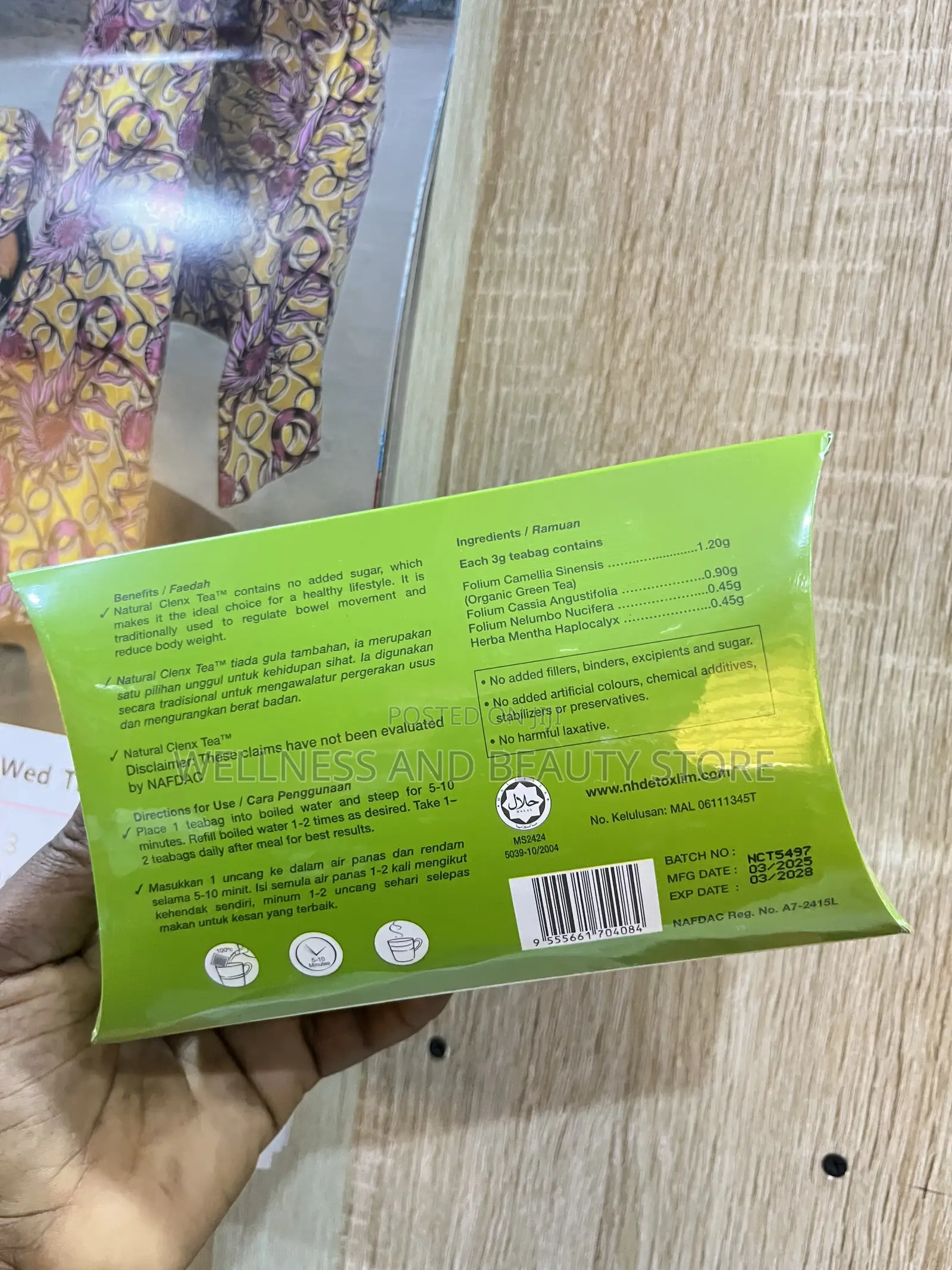 Natural Clenx Detox Tea | Herbal Cleanse Wellness Tea