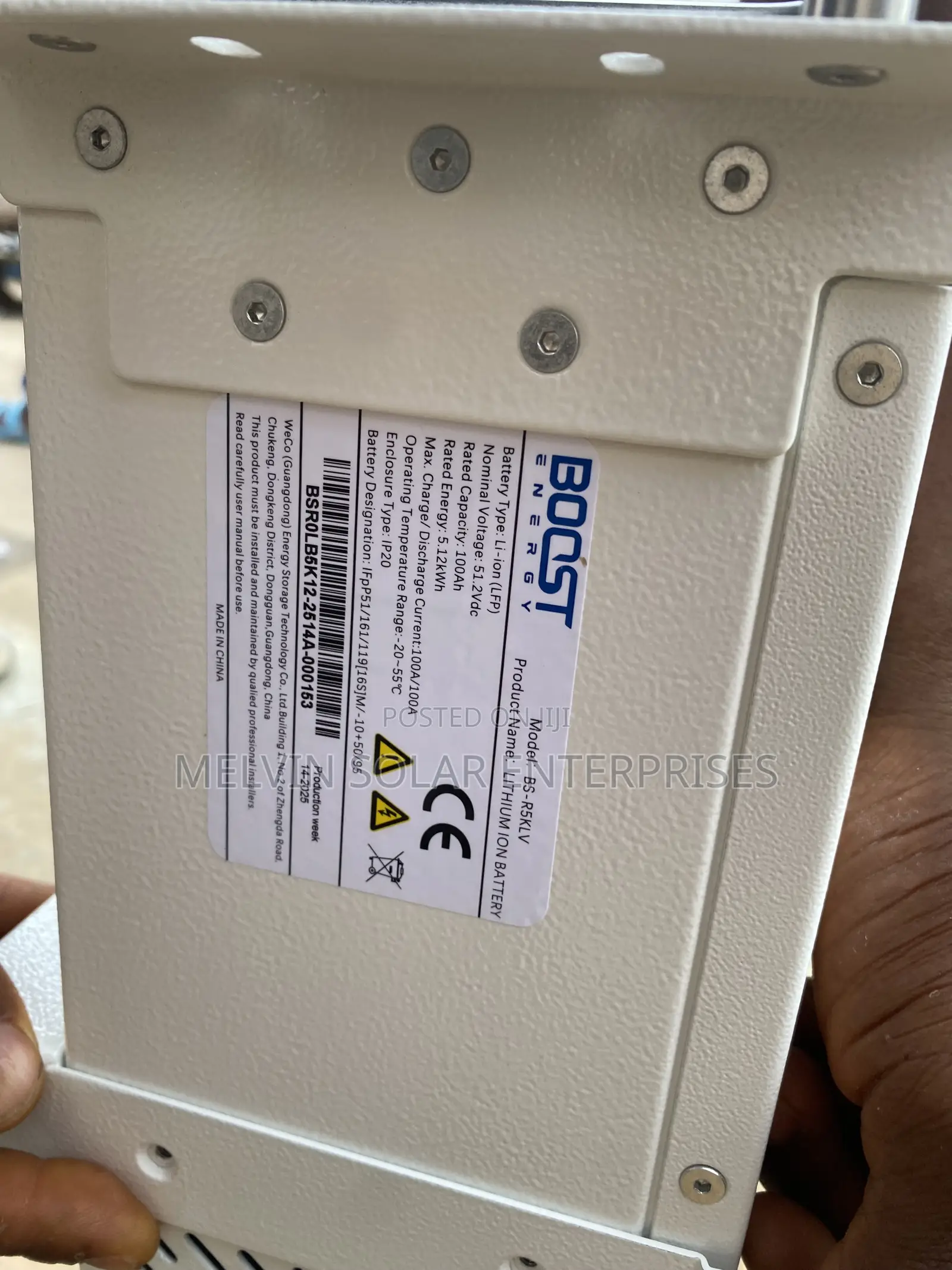 5.12kwh 51.2v Boost Solar Lithium Ion Phosphate Batteries Available