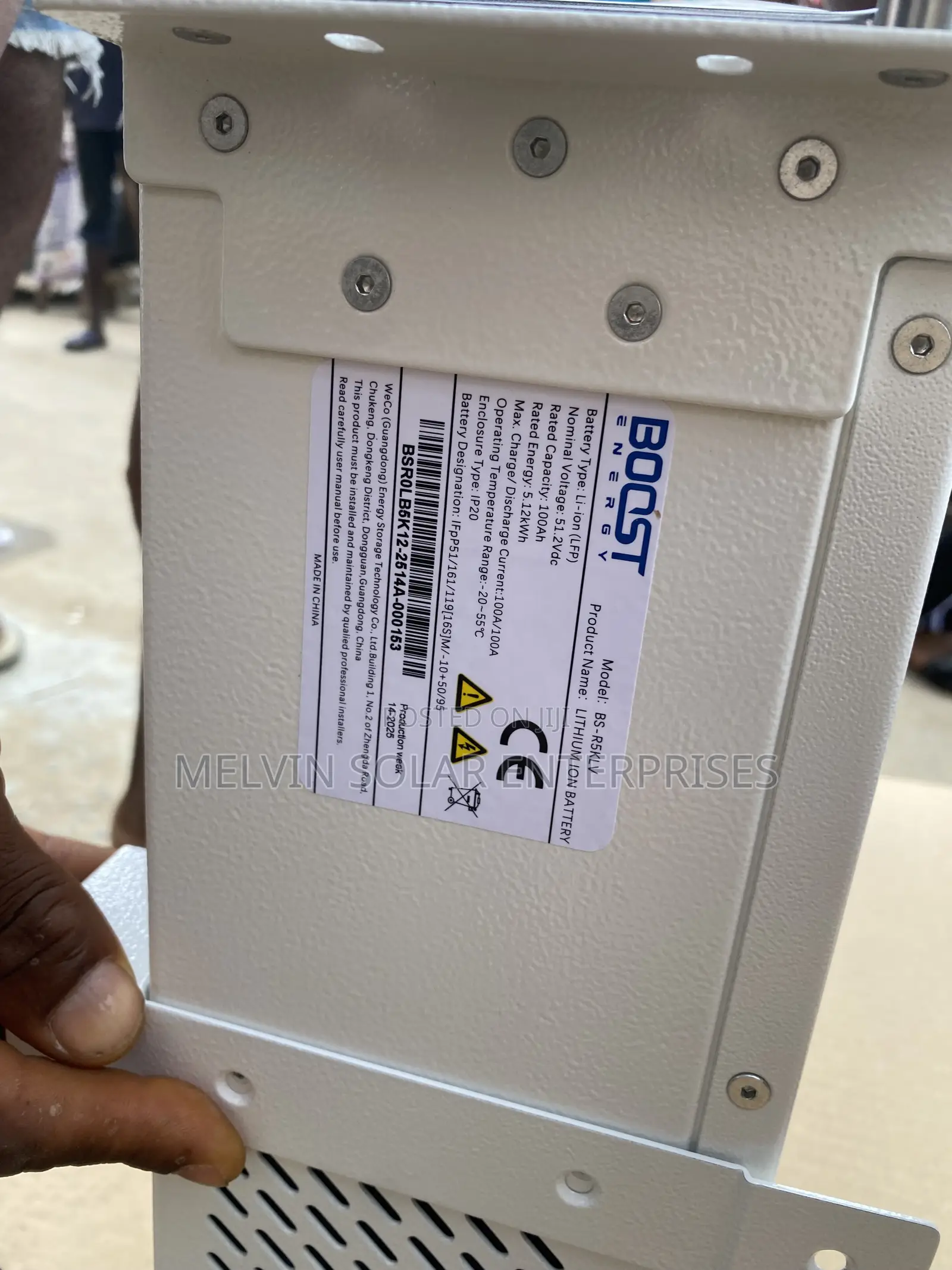 5.12kwh 51.2v Boost Solar Lithium Ion Phosphate Batteries Available