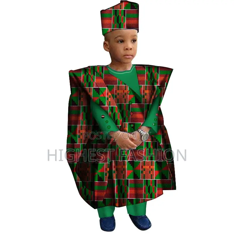 3 Pieces Set Ankara Agbada Cloth