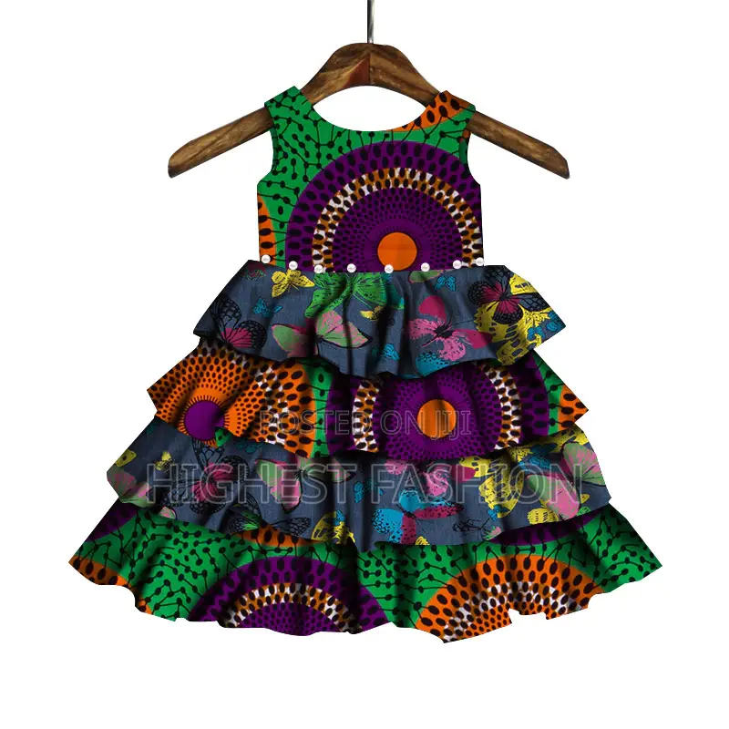 Sleeveless Stepped Gown for Girls