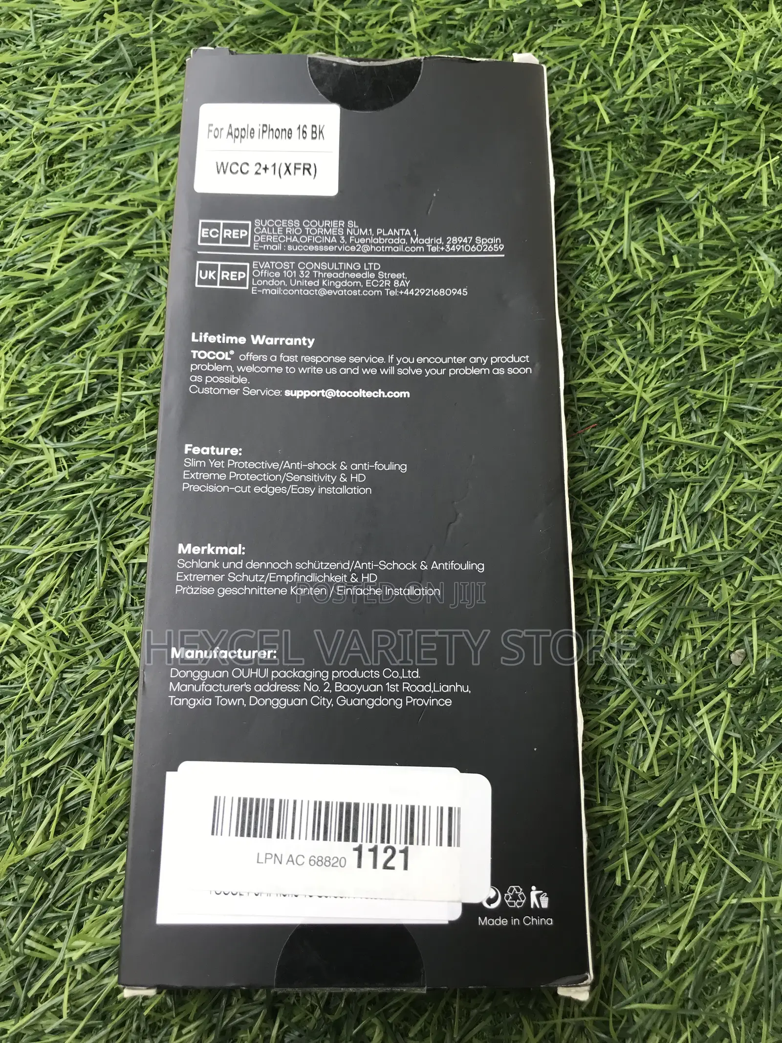 Tocol iPhone 16 Plus Screen Guard WCC 2 + 1