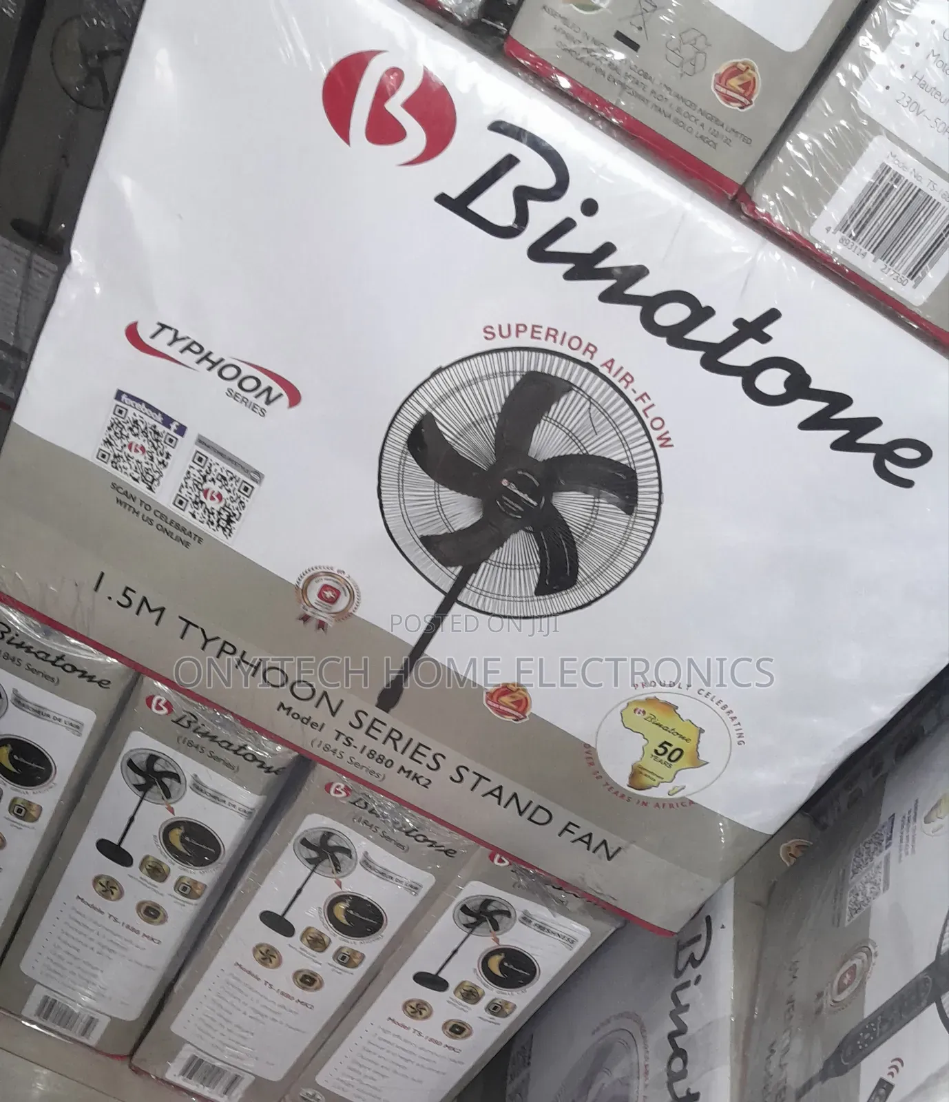 Binatone Typhoon Standing Fan 18"[Ts-1880]