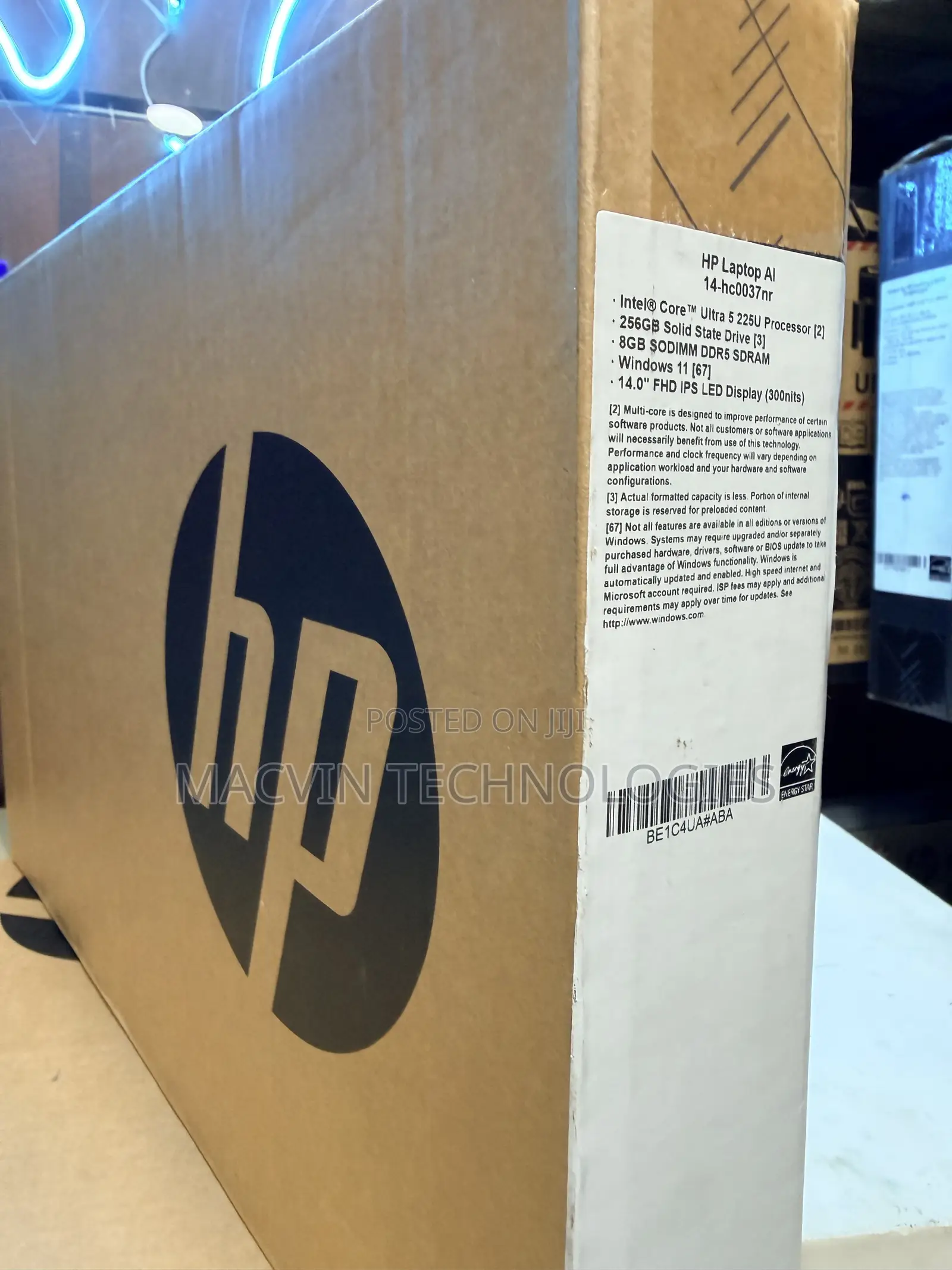 New Laptop HP 14S 8GB Intel Core Ultra 5 SSD 256GB