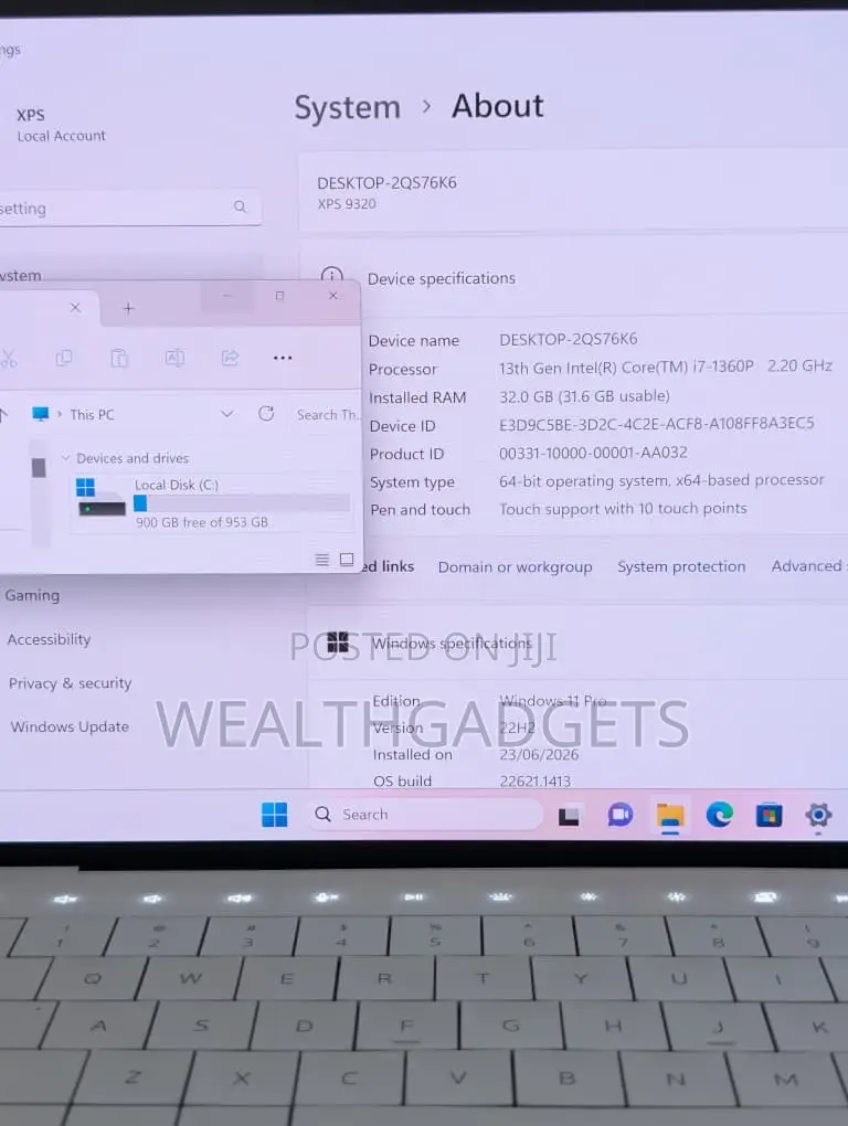 Laptop Dell XPS 13 9320 32GB Intel Core i7 SSD 1T