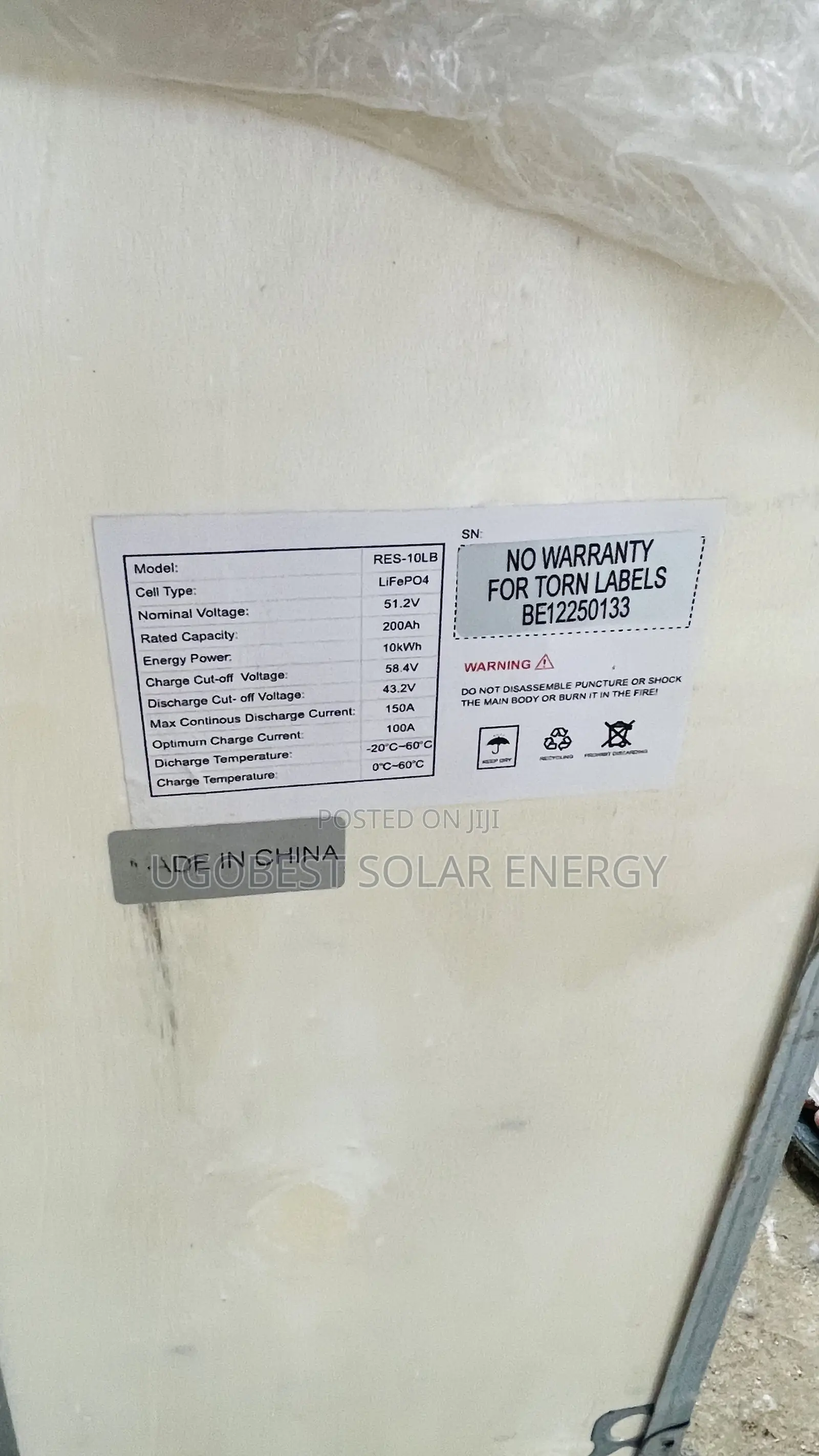 10kwh 51.2v Hyper Power Lithium Battery