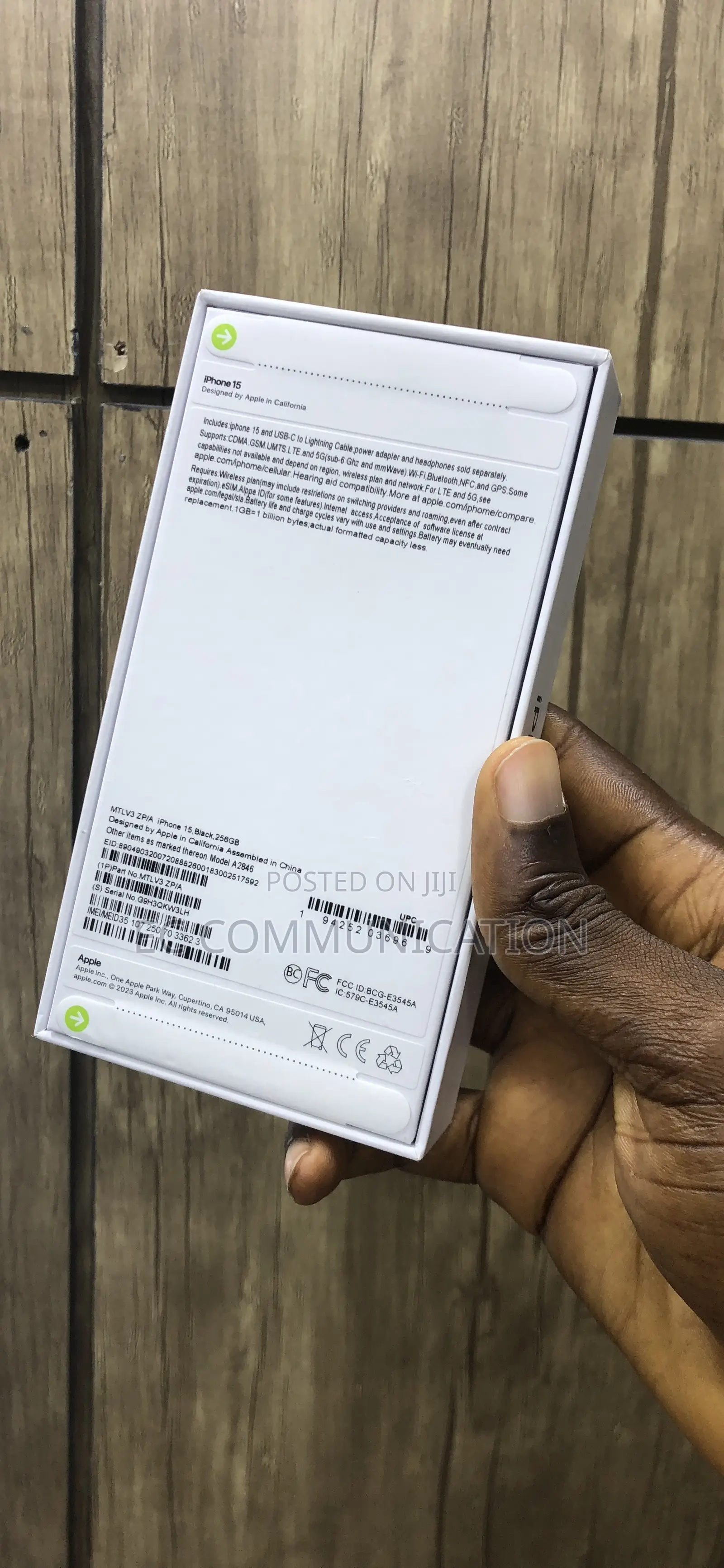 New Apple iPhone 15 256 GB Black