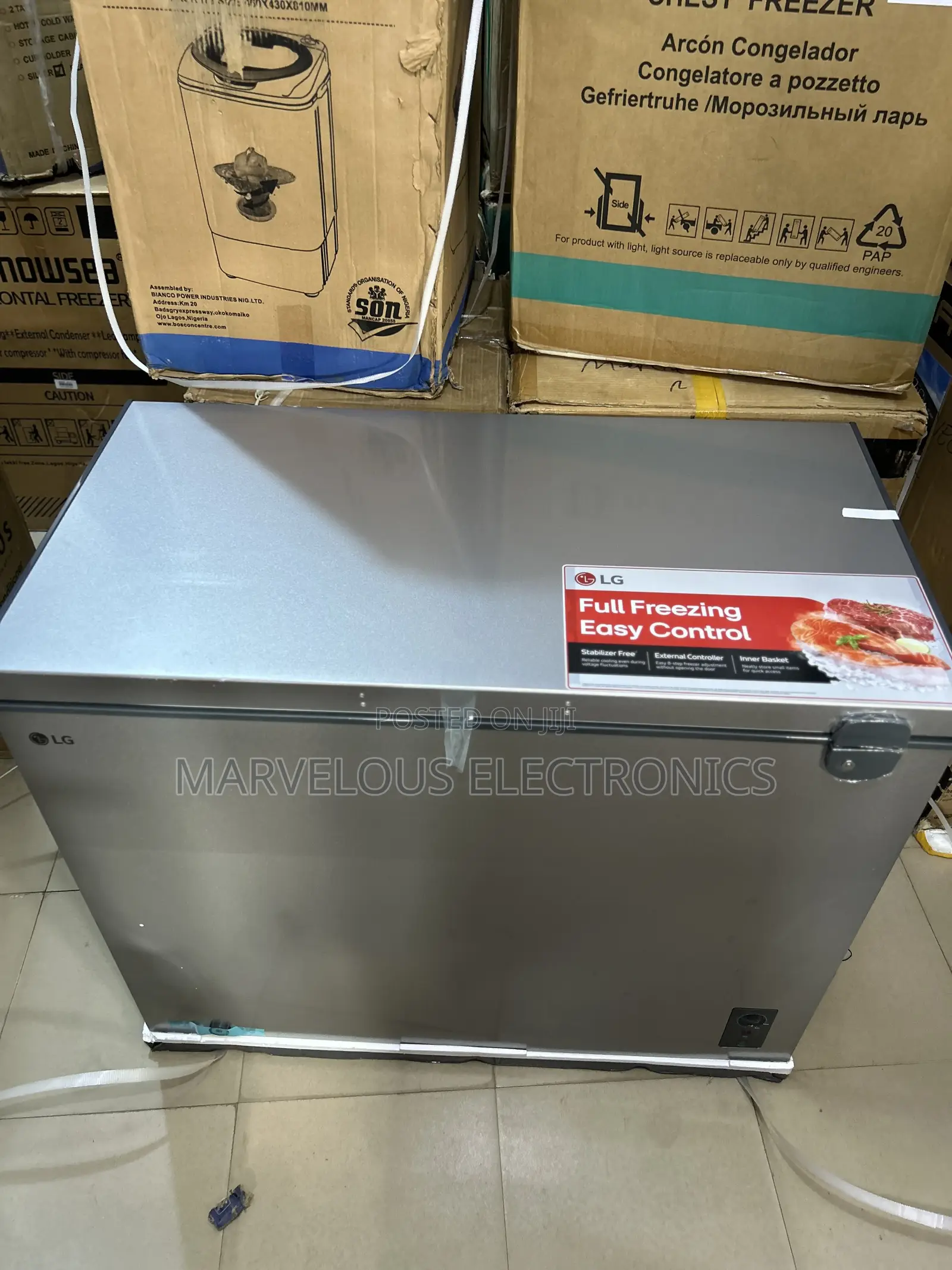 Brand New Original LG Full Coper Chest Freezer With Inbuilt Stab