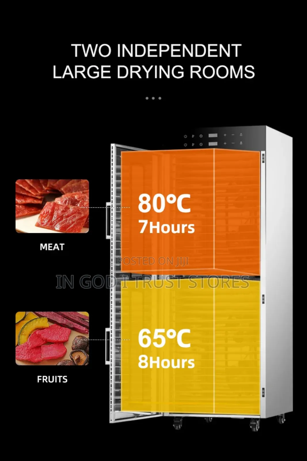 Commercial 32 Layers Double Cabinets Stainless Steel Garlic Dehydrator