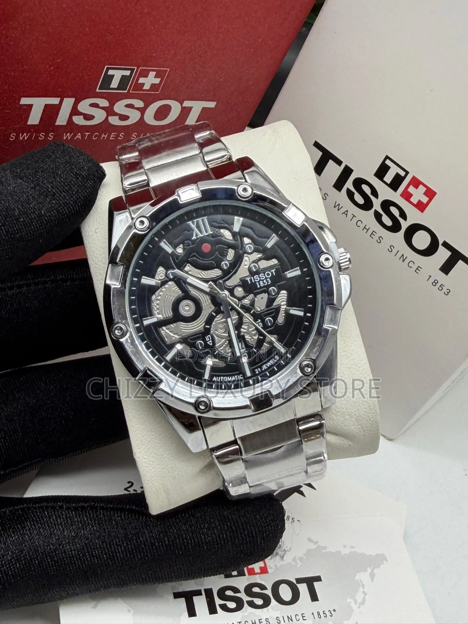 Tissot Quality Men Chain Strap Wristwatch
