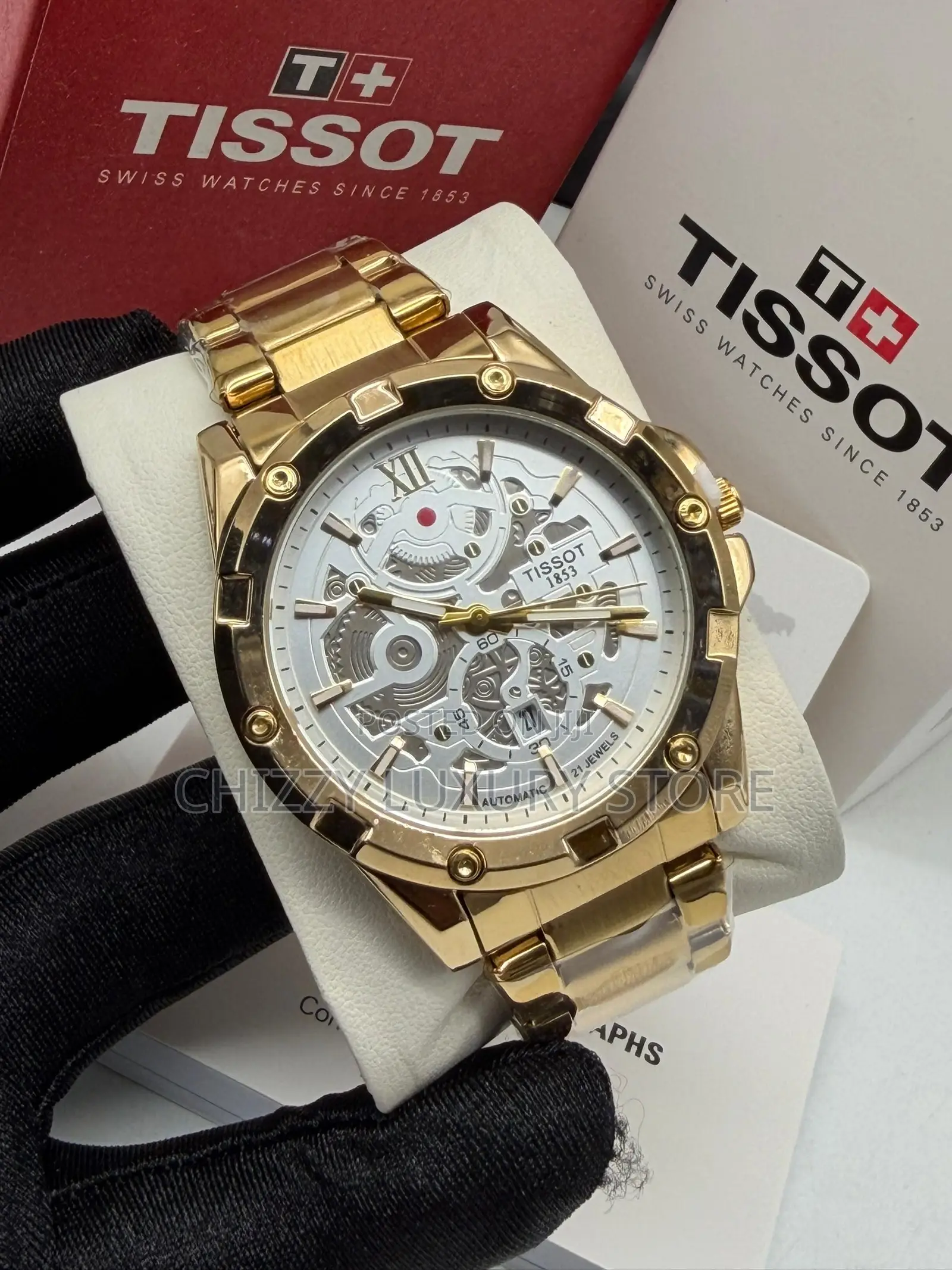 Tissot Quality Men Chain Strap Wristwatch