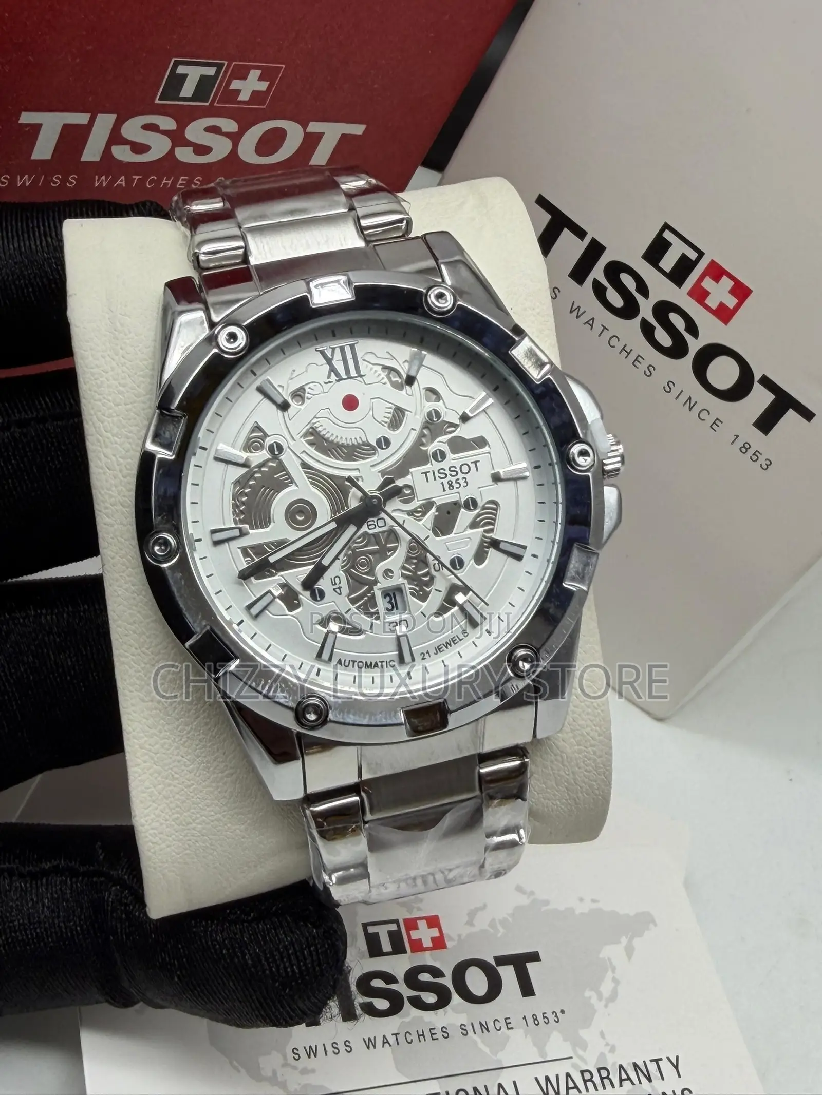 Tissot Quality Men Chain Strap Wristwatch