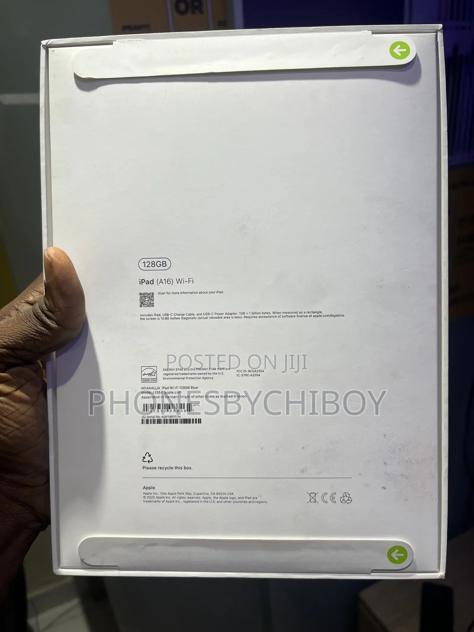 New Apple iPad (2025) 128 GB Blue