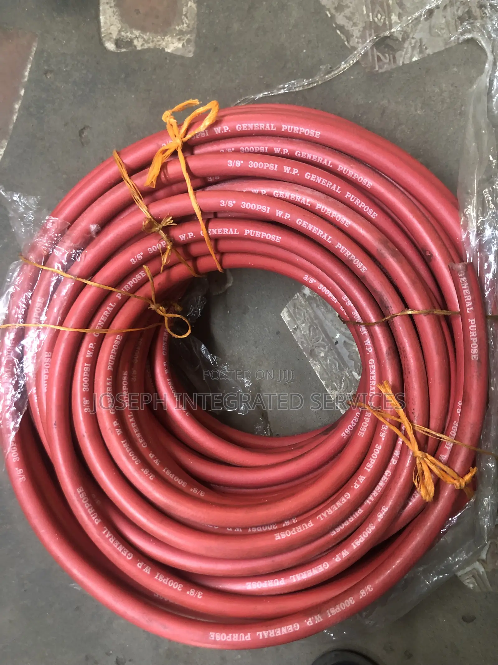 General-Purpose, Red Synthetic Rubber Hose 3/8” (Per Meter)