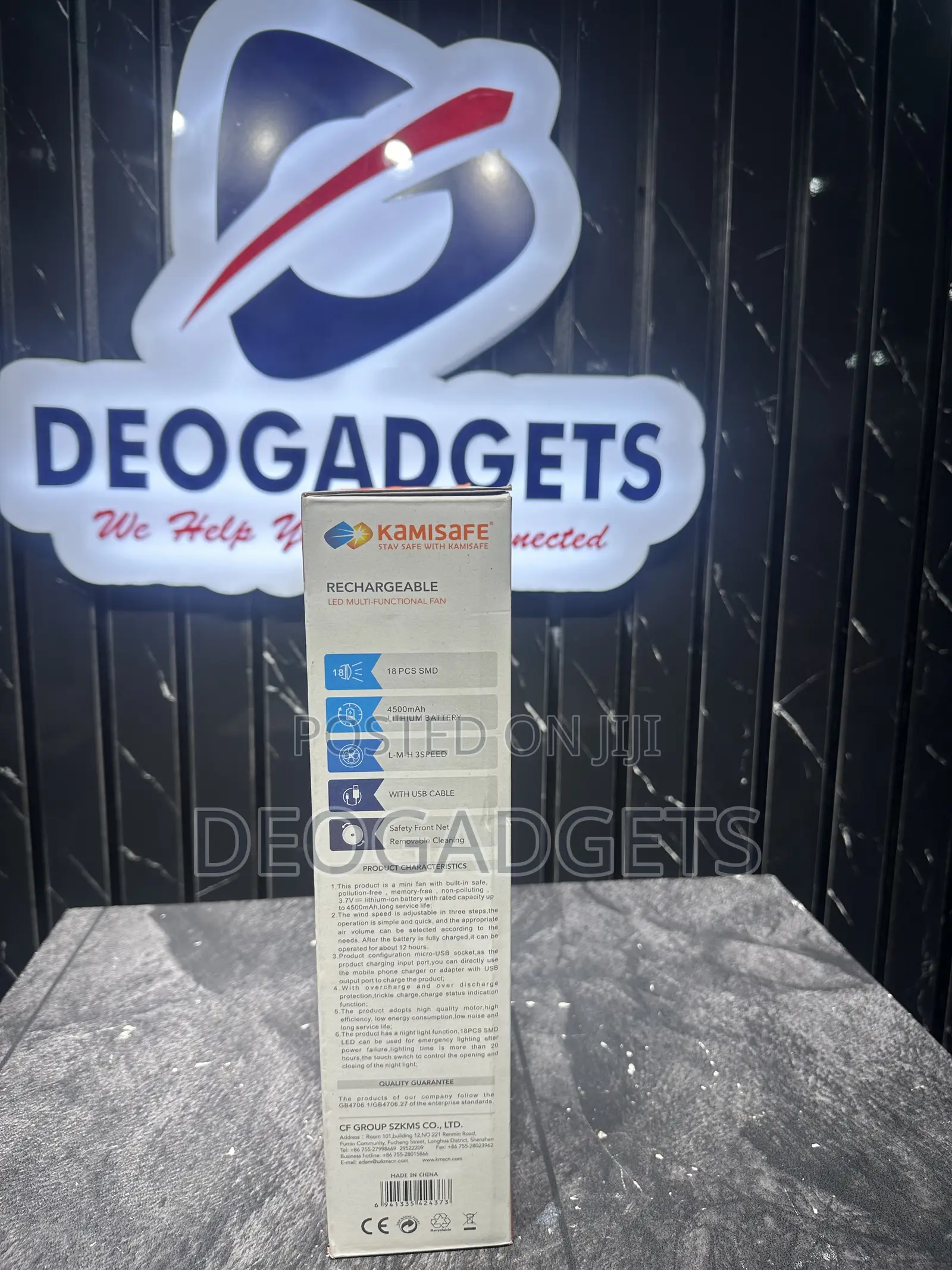 Kamisafe Rechargable Fan