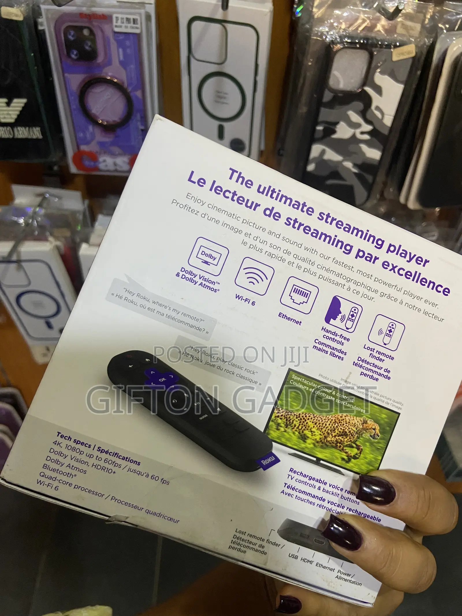 New Roku Ultra HDR Streaming Player With Rechargeable Voice Remote
