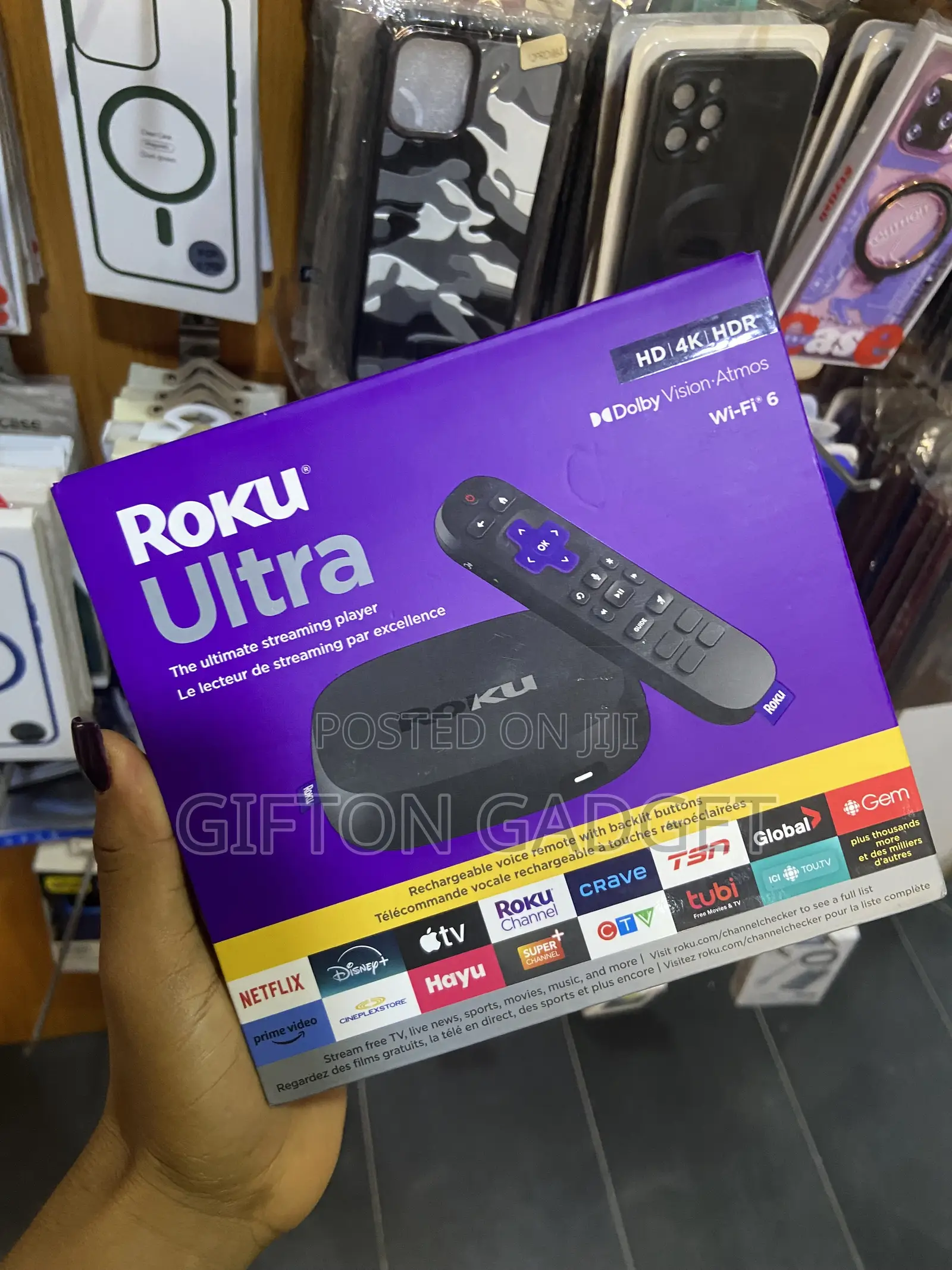 New Roku Ultra HDR Streaming Player With Rechargeable Voice Remote