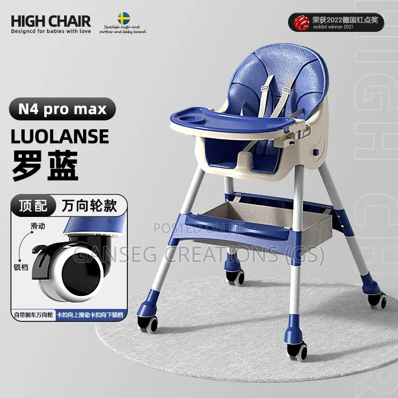 Baby Foldable Premium High Chair (Adjustable Feeding Chair)